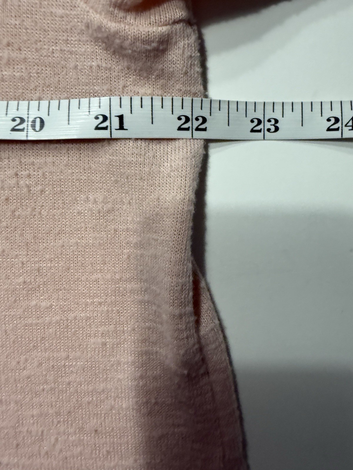 Faded Glory Pink Blush Asymmetrical Hem Knit Top XL 16-18
