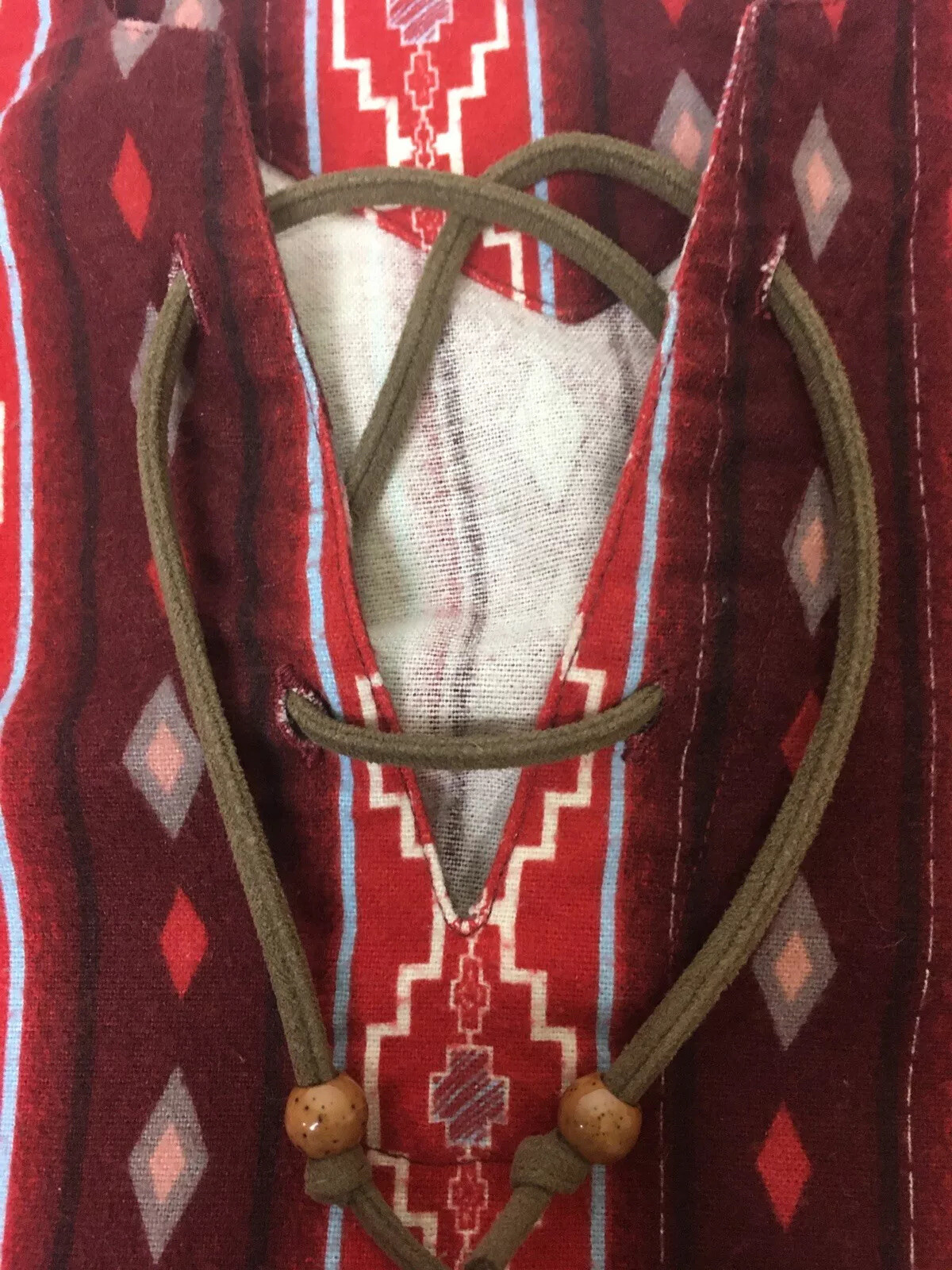 Cabelas Womens Printed Aztec Shirt Med Long Sleeve Soft Flannel Pre Owned