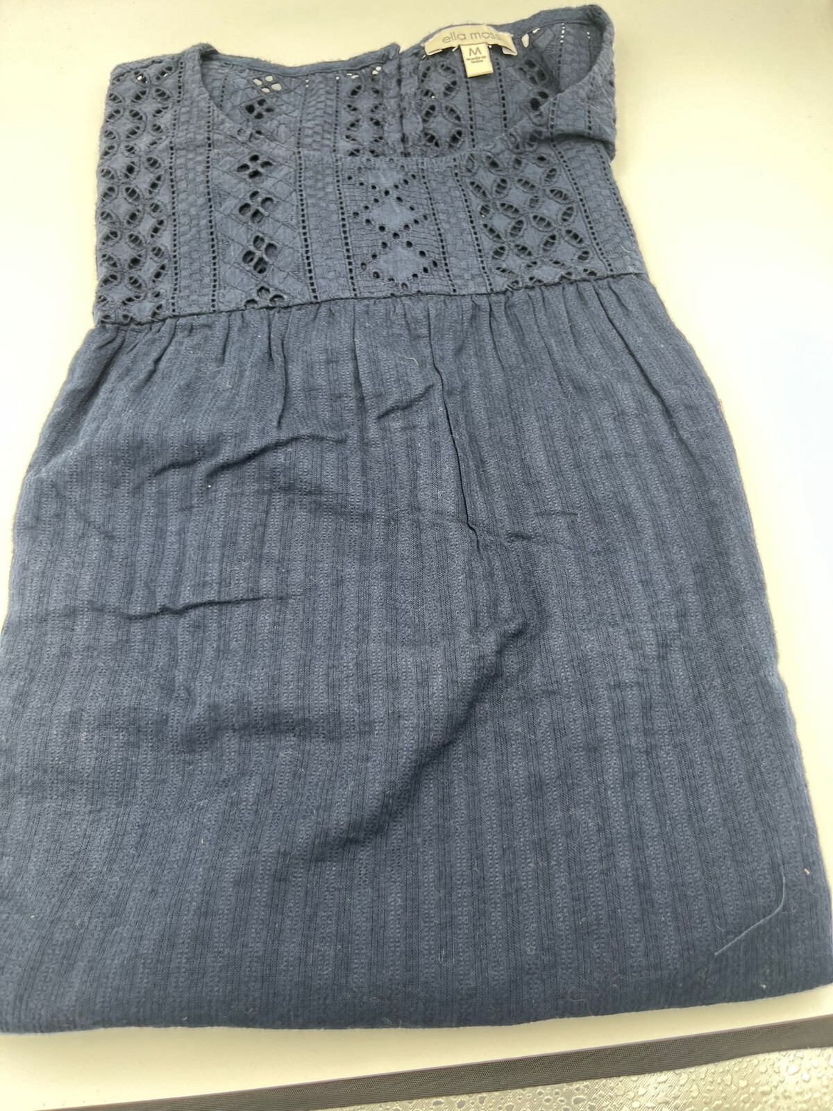 Ella Moss Women’s Eyelet Ruffle Sleeves Keyhole Blouse variation
