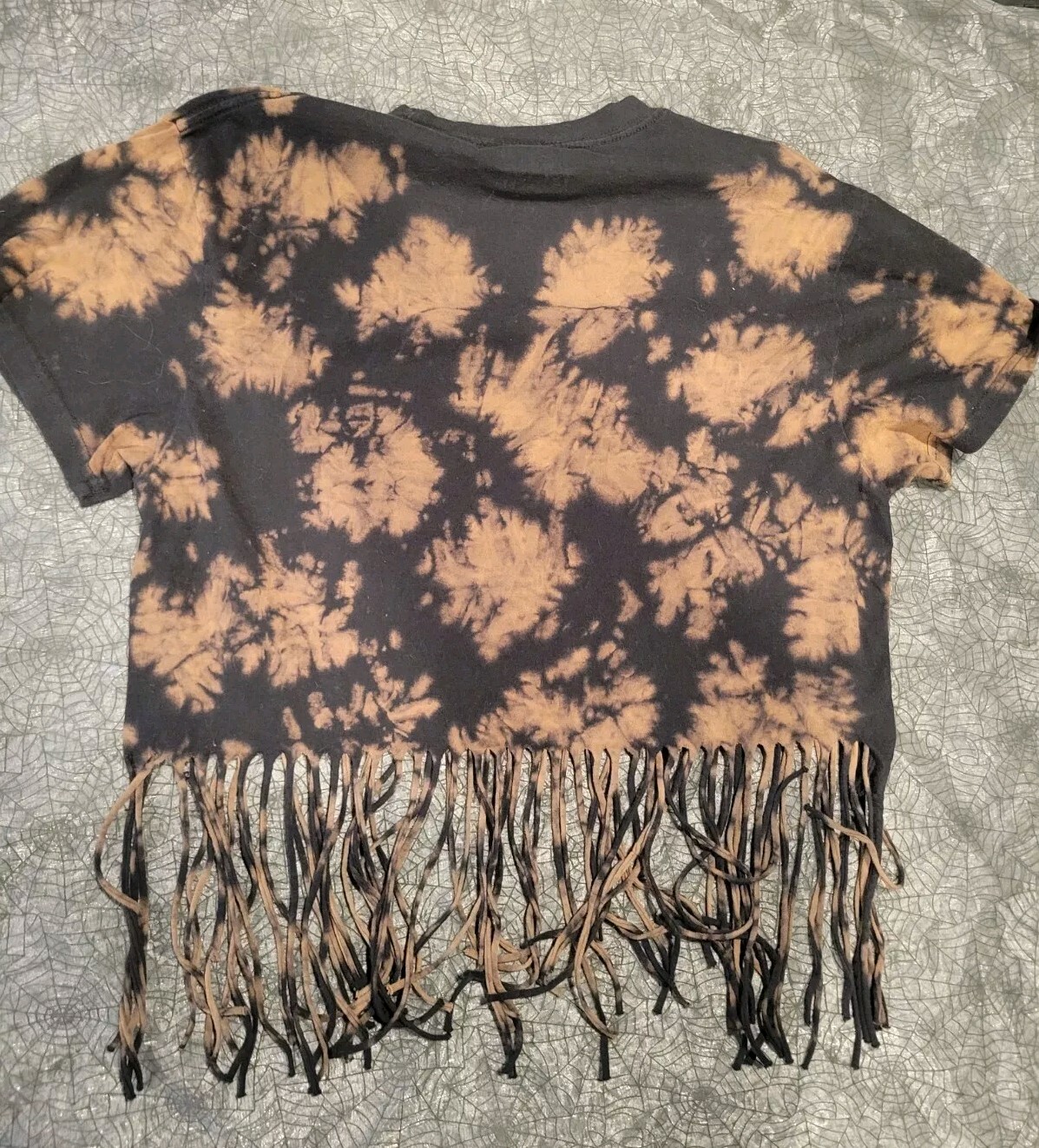 Janis Joplin Womens Medium Tie Dye Fringe Shirt Band Festival M 1969 Boston