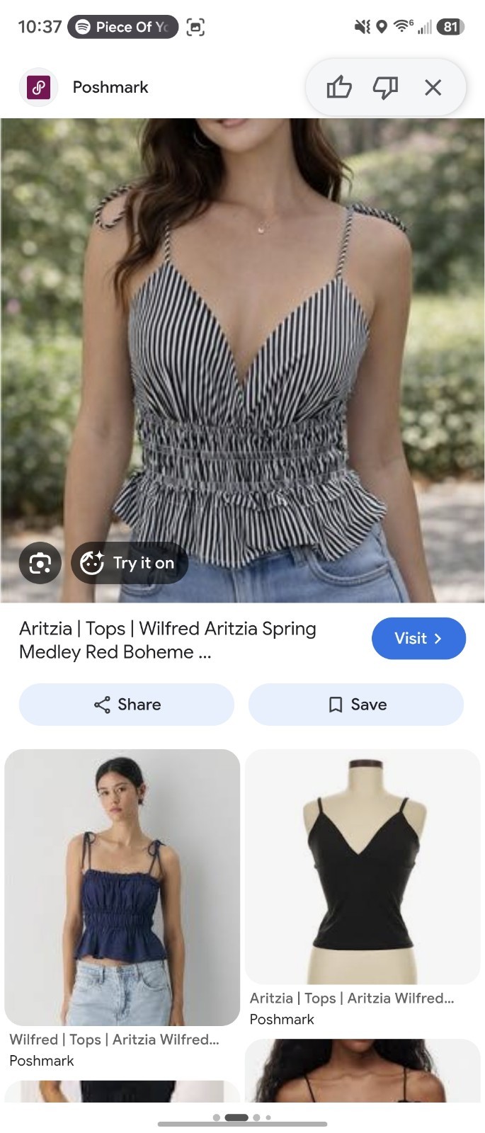 Sim Sam Crop Top M Tank Ruffle Tie Strap Coastal Cowgirl Festival Boho Stretchy