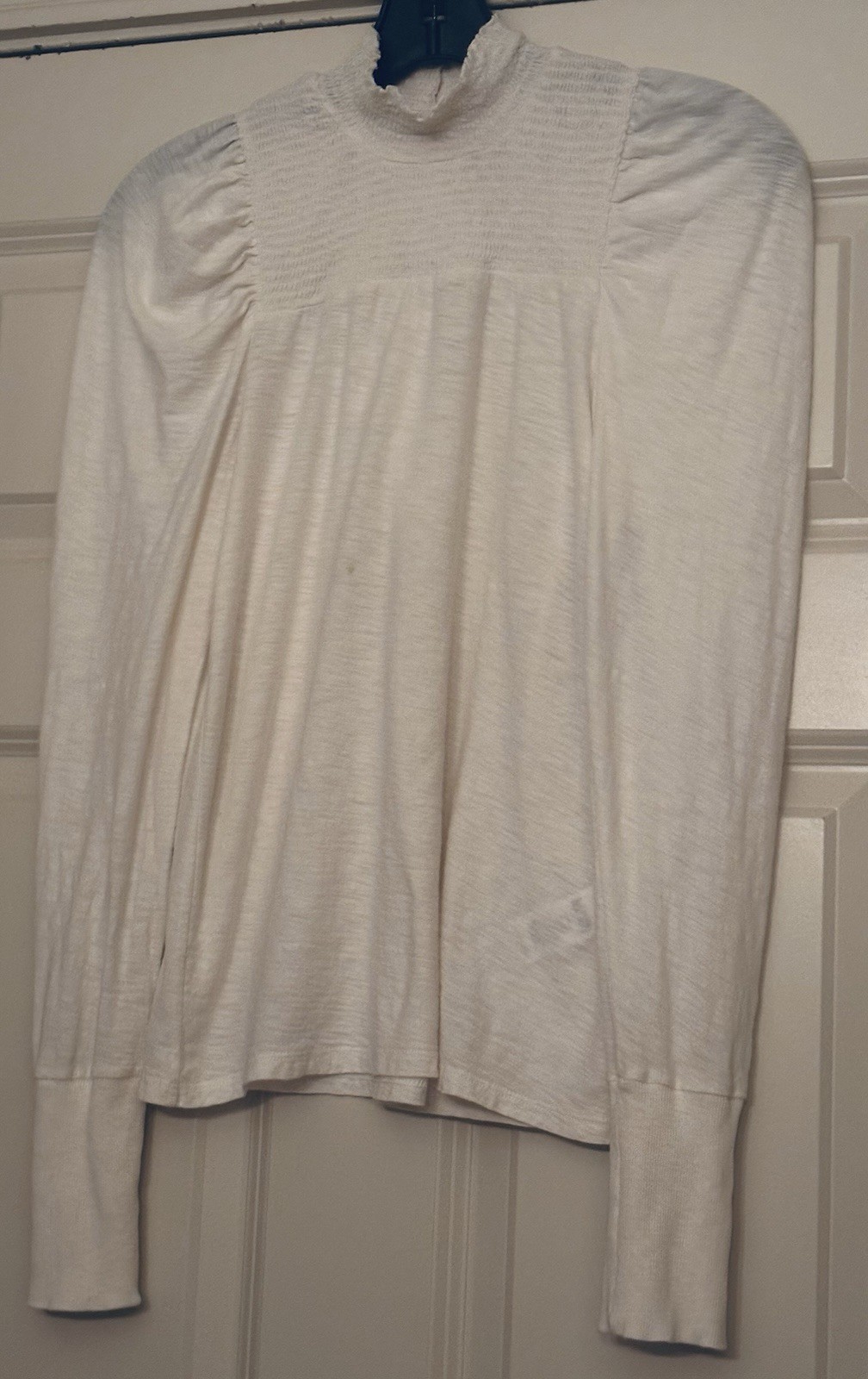 NWOT Nation Los Angeles x Revolve Old Money Smocked Pima Quiet Luxury Size M