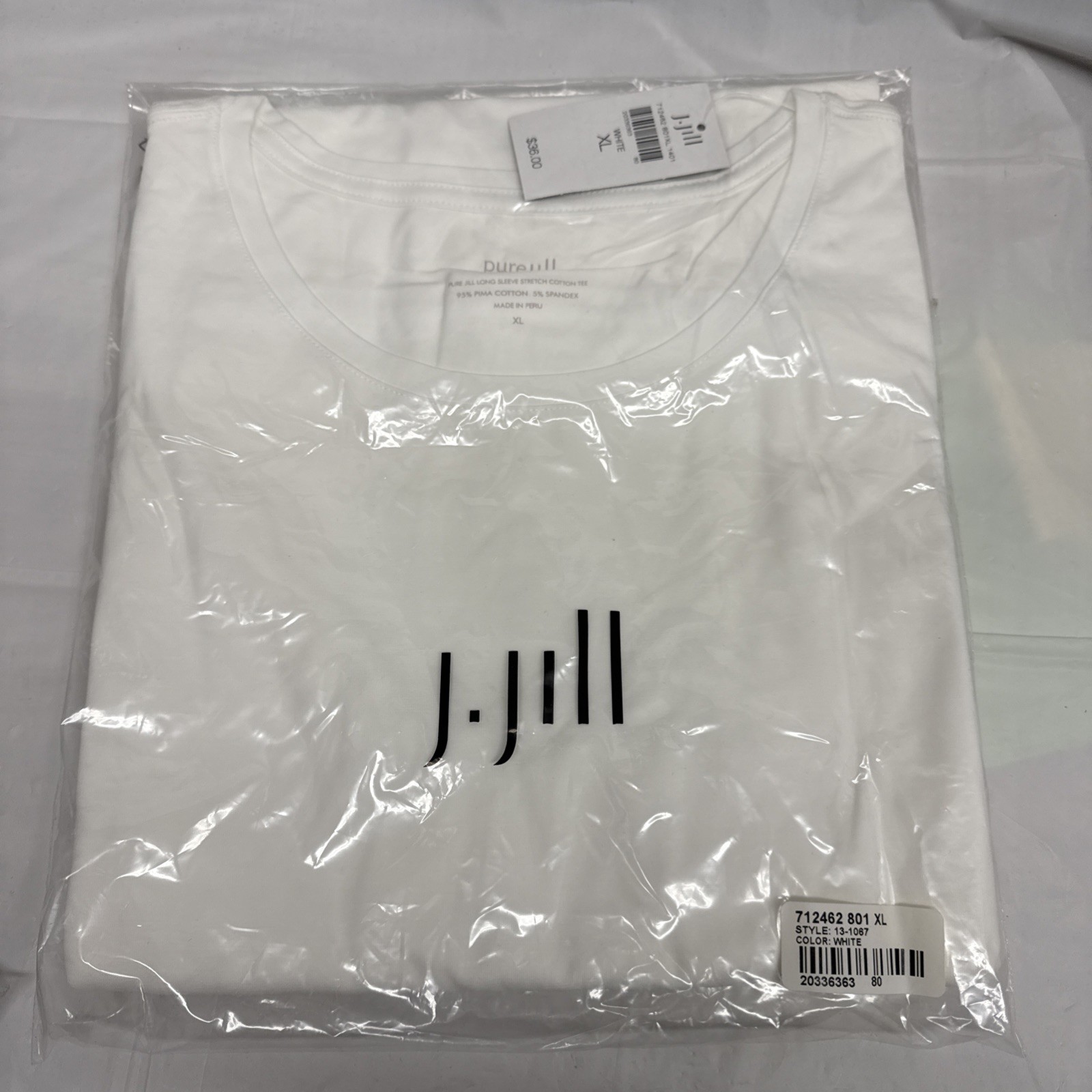 J. Jill Lot Of 2 95% Cotton 5% Spandex Tee Long Sleeve NWT Size XL