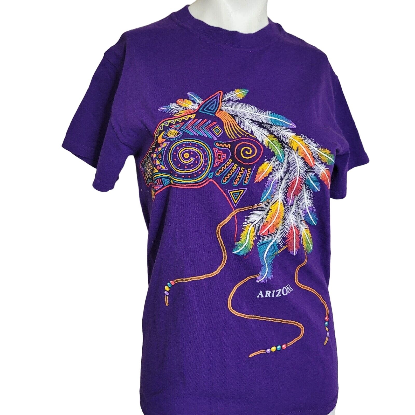 Sportex Apparel Small T-shirt junior puffer paint texture horse feature color