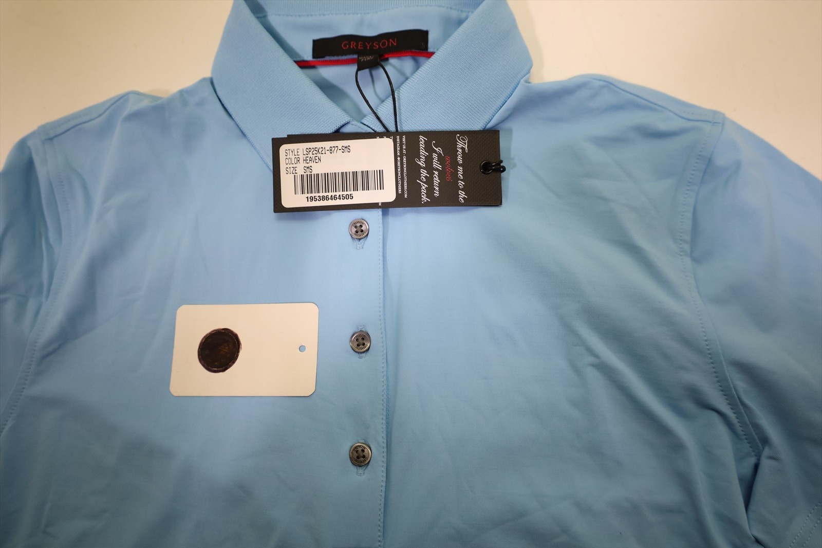 Greyson Golf Classic Polo Womens Size Small Heaven Regular New INV12689514