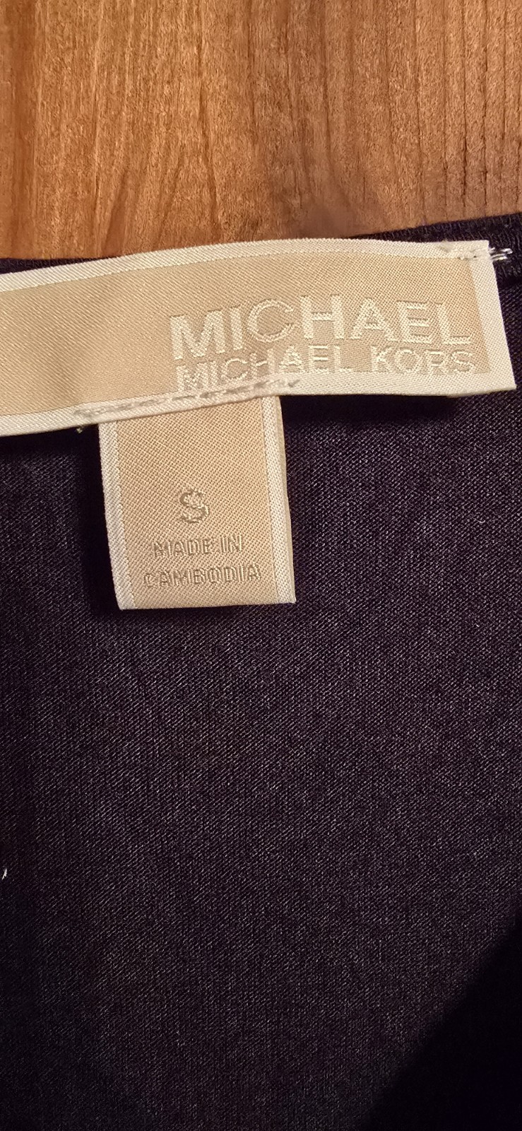 Michael Kors Navy Blue Sleeveless V-Neck Layered Shell Blouse – Size [Insert…