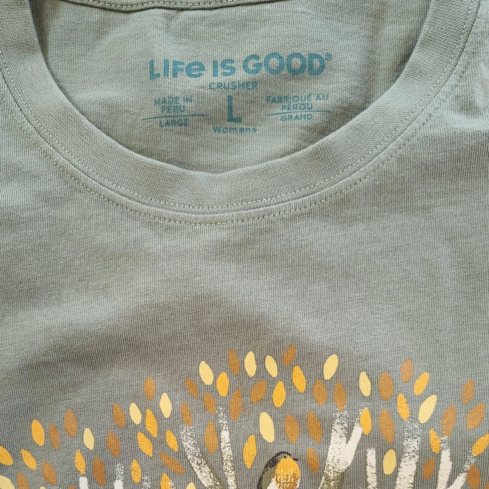 Life Is Good LS Shirt Crusher Tee EVERY LITTLE THING ALRIGHT FOX 44in Womens L