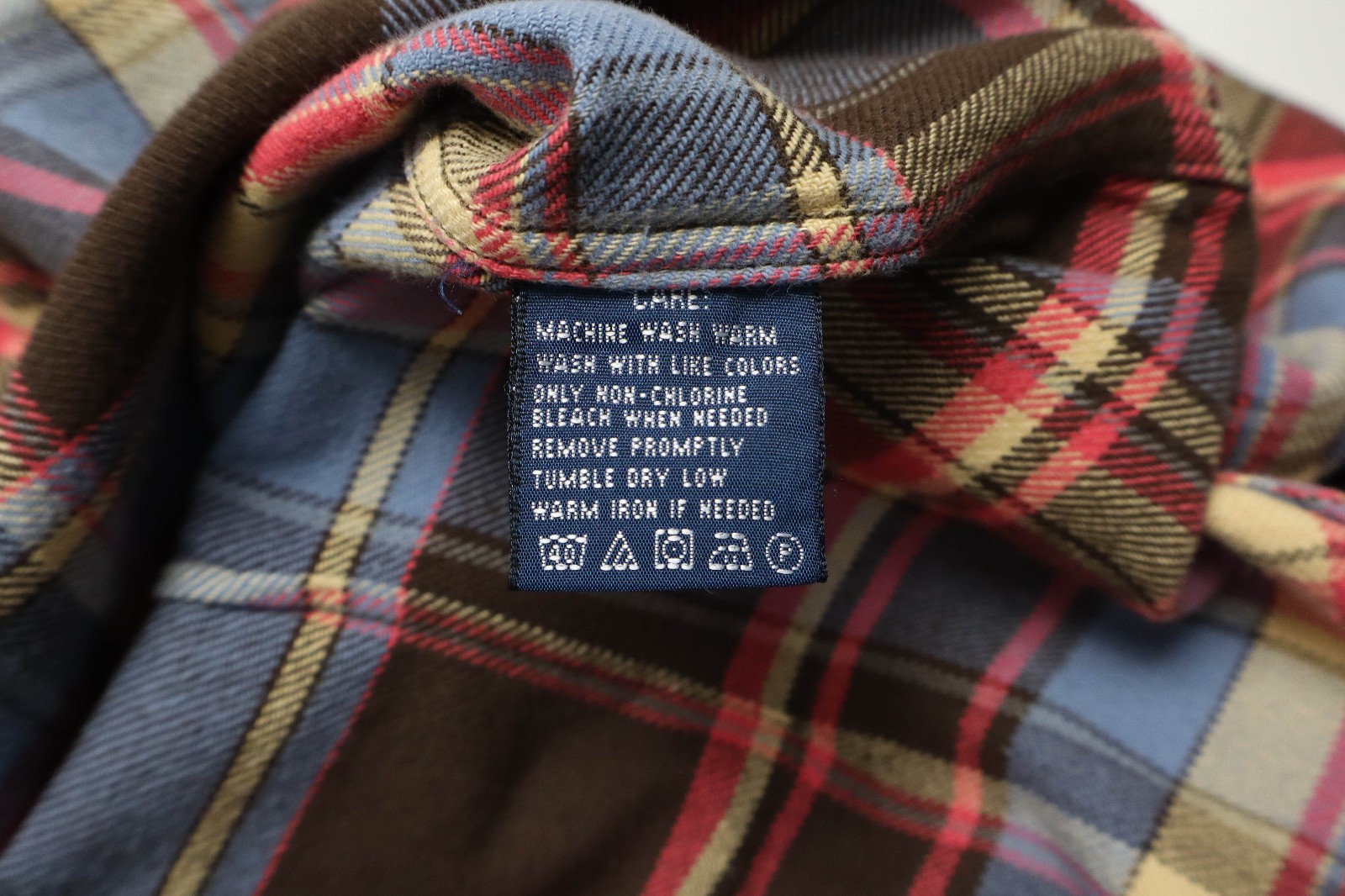 Ralph Lauren Shirt Womens 4 Plaid Multicolor Flannel Pockets Button