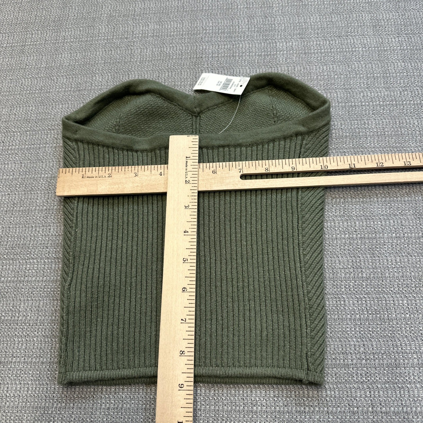 Aerie Strapless Knit Bustier Top XS Green Corset Tube Crop Y2K Sexy Clubwear NWT