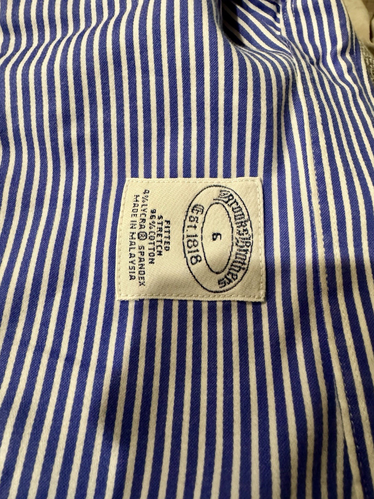 Brooks Brothers Button Up Shirt Womens Size 6 Crisp Non Iron Cotton Stretch