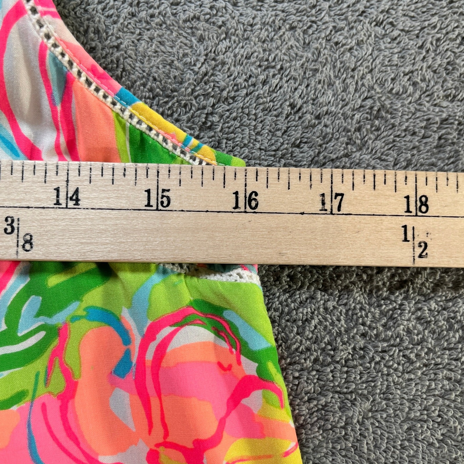 Lilly Pulitzer Tank Top Women XS Pink Green So A Peeling Flutter Racerback Beach