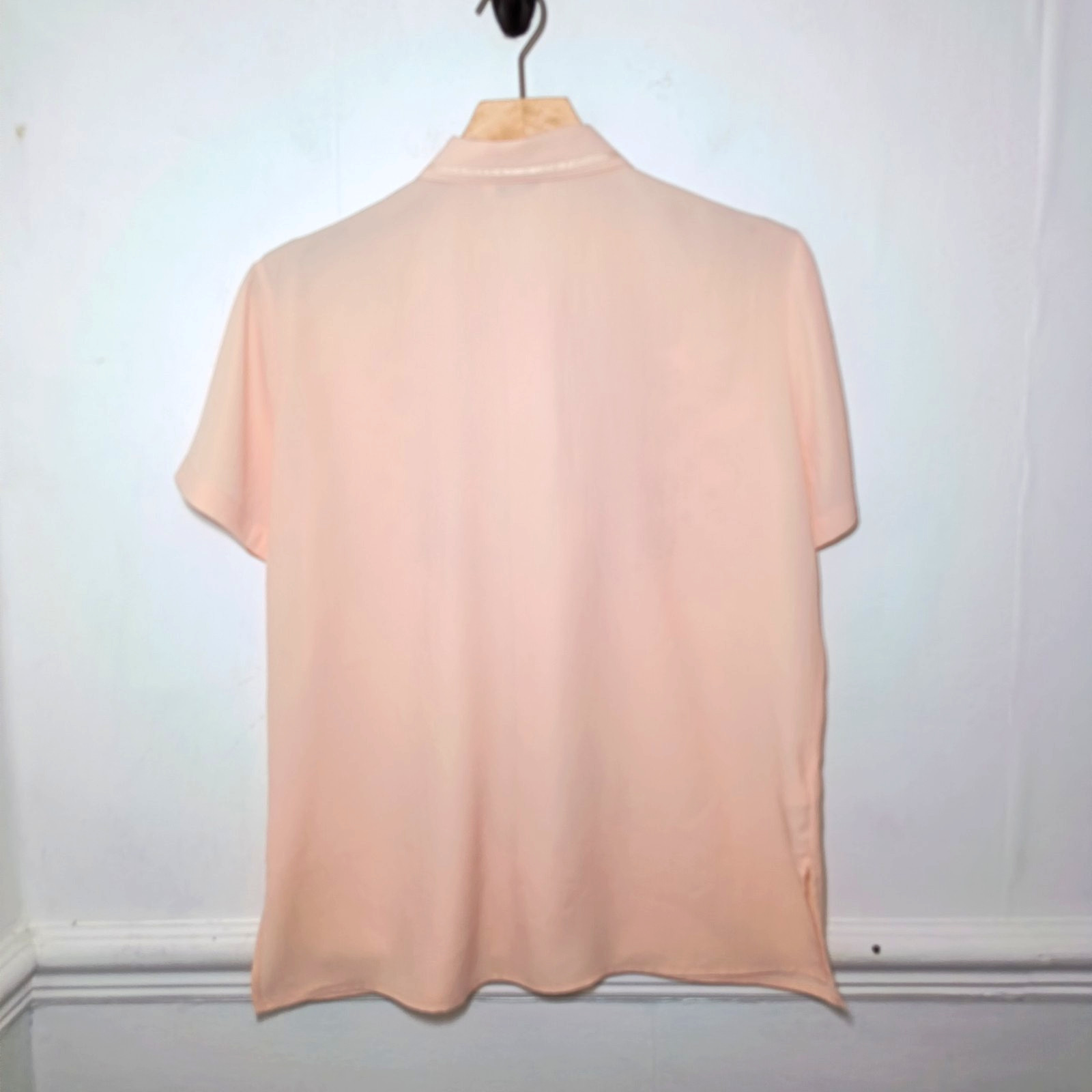 St Michael Marks and Spencer Womens Top Orange Size UK 14 Embroidered Vintage