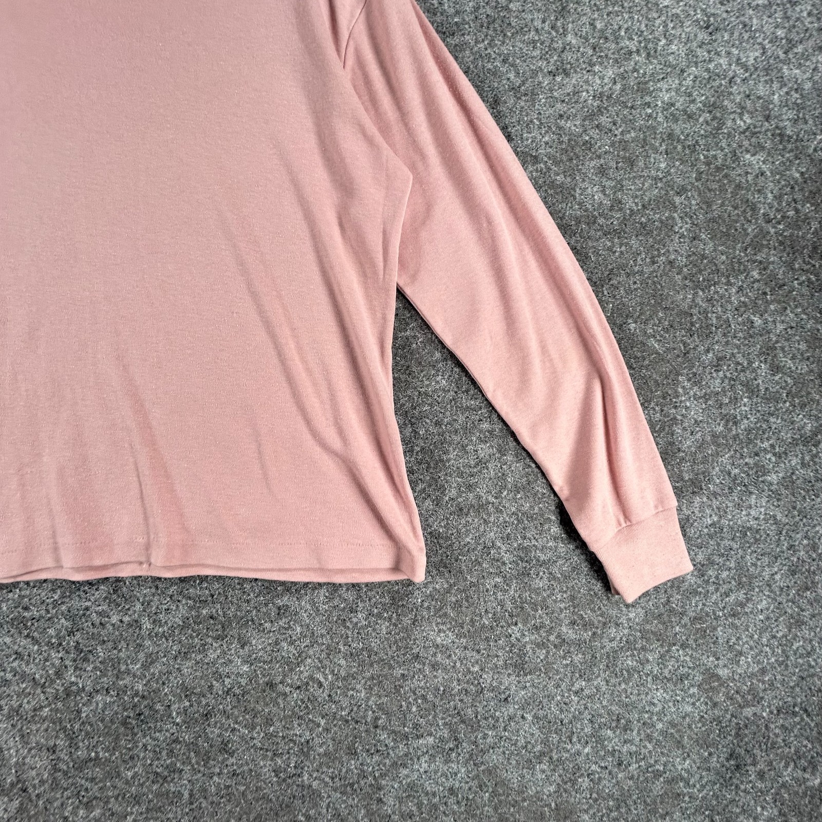 Thackery Turtleneck Pullover Top Womens L+ Rose Gold Comfort Stretch Long Sleeve