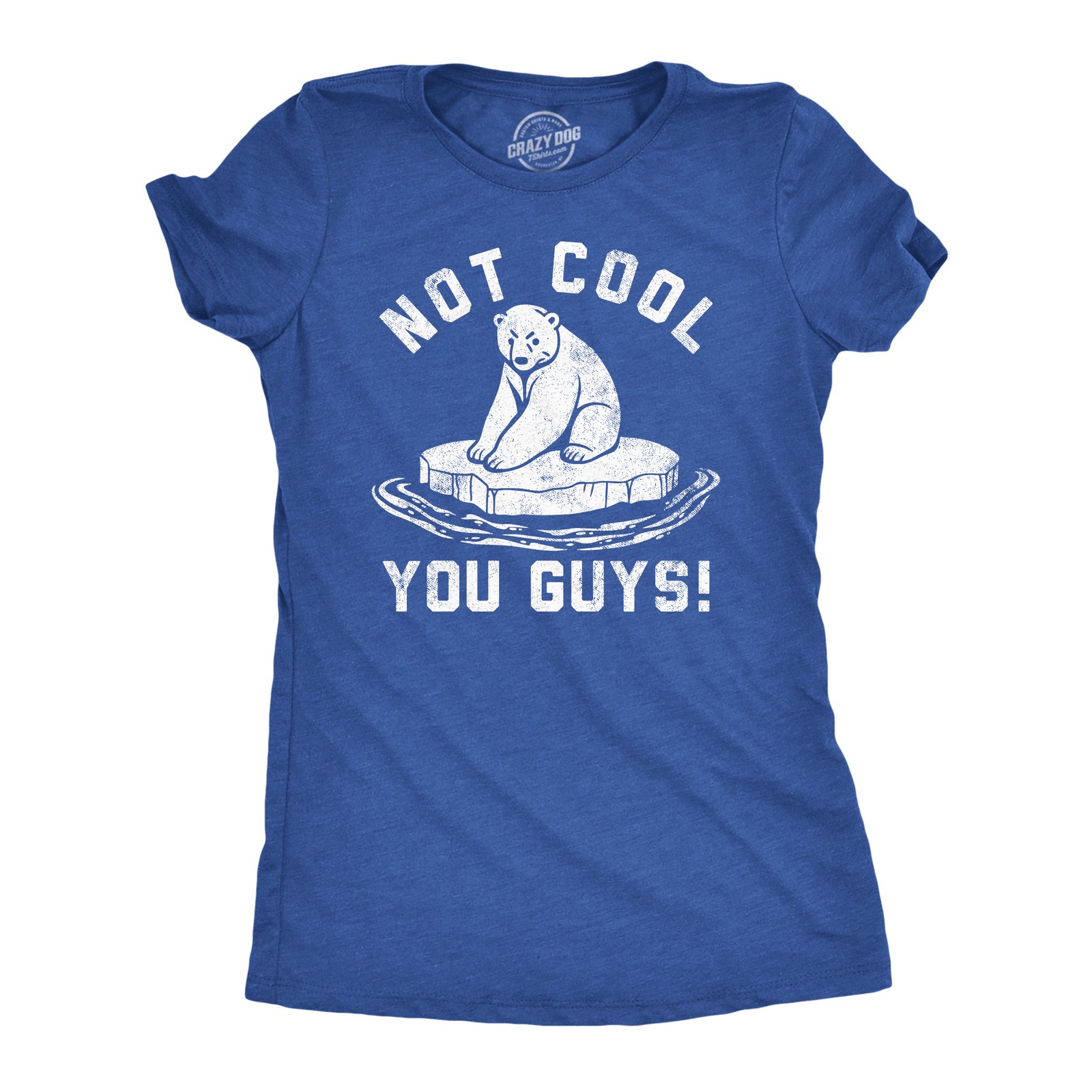 Womens Funny T Shirts Not Cool You Guys Sarcastic Polar Bear Tee for Ladies