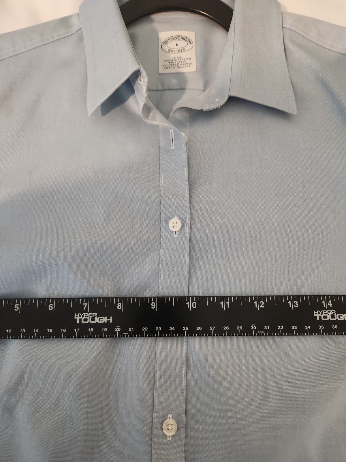 Brooks Brothers Button Up Shirt Womens Size 6 Crisp Non Iron Cotton Stretch