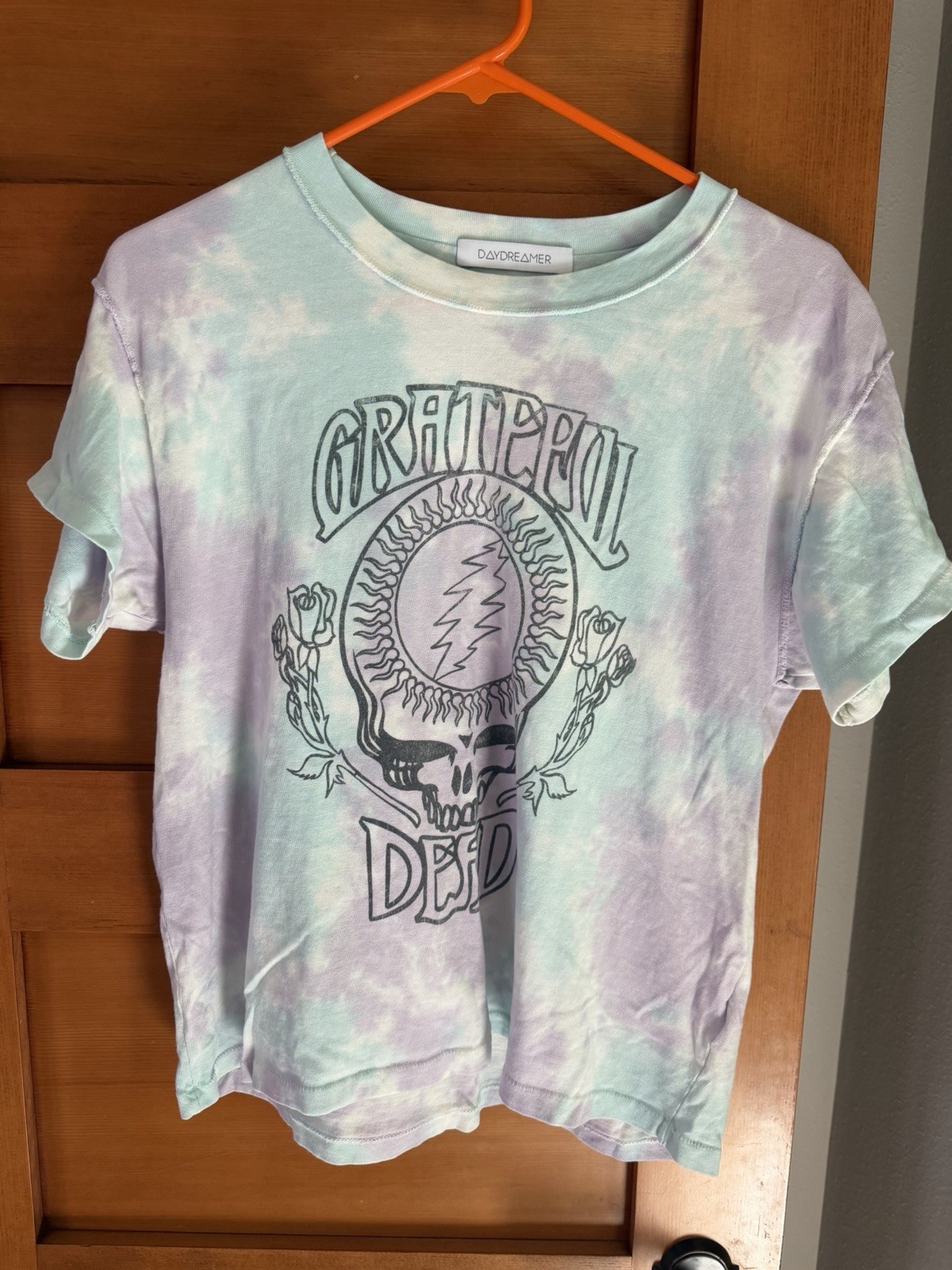 Daydreamer Grateful Dead Pastel Tie-Dye 100% Cotton Tee – Medium