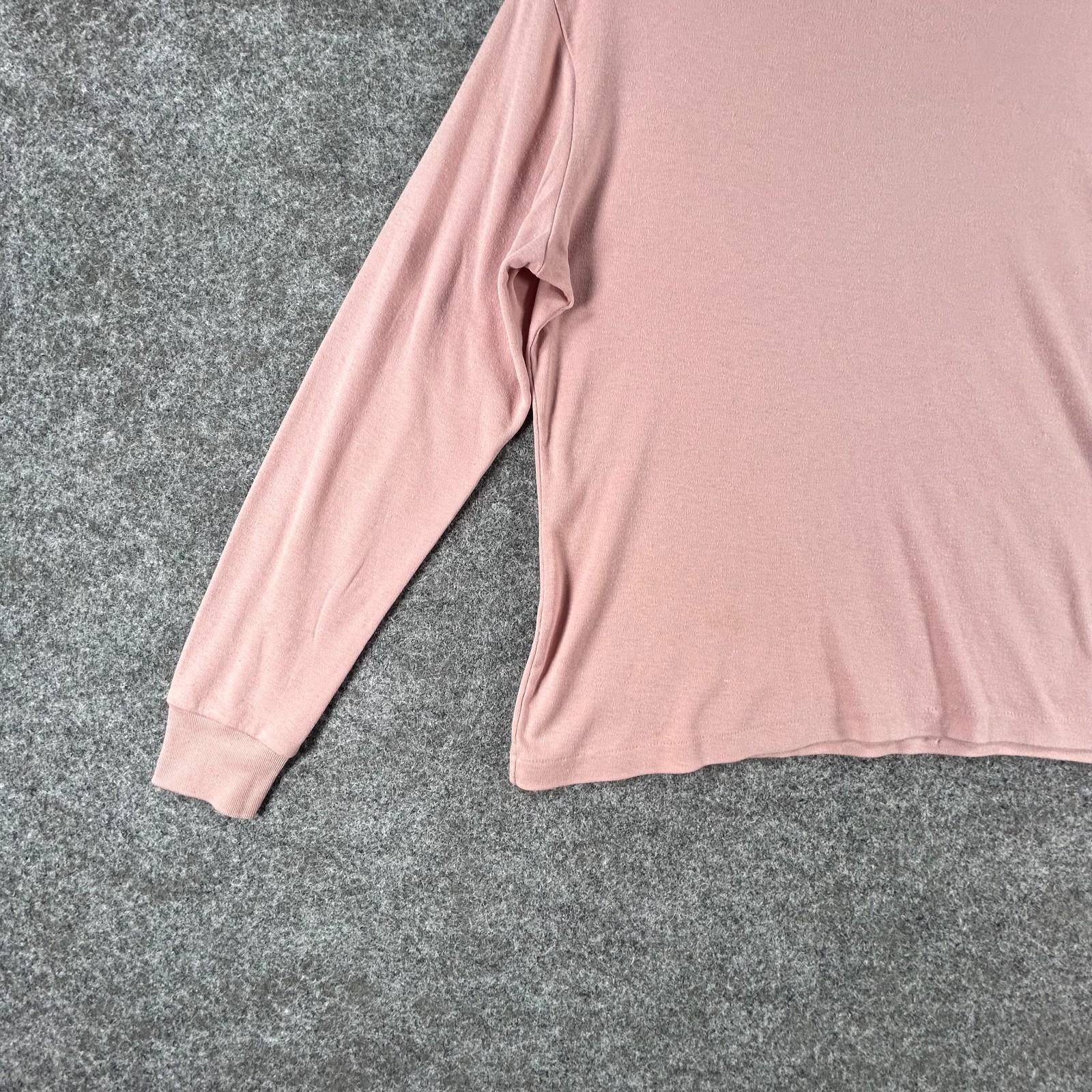 Thackery Turtleneck Pullover Top Womens L+ Rose Gold Comfort Stretch Long Sleeve