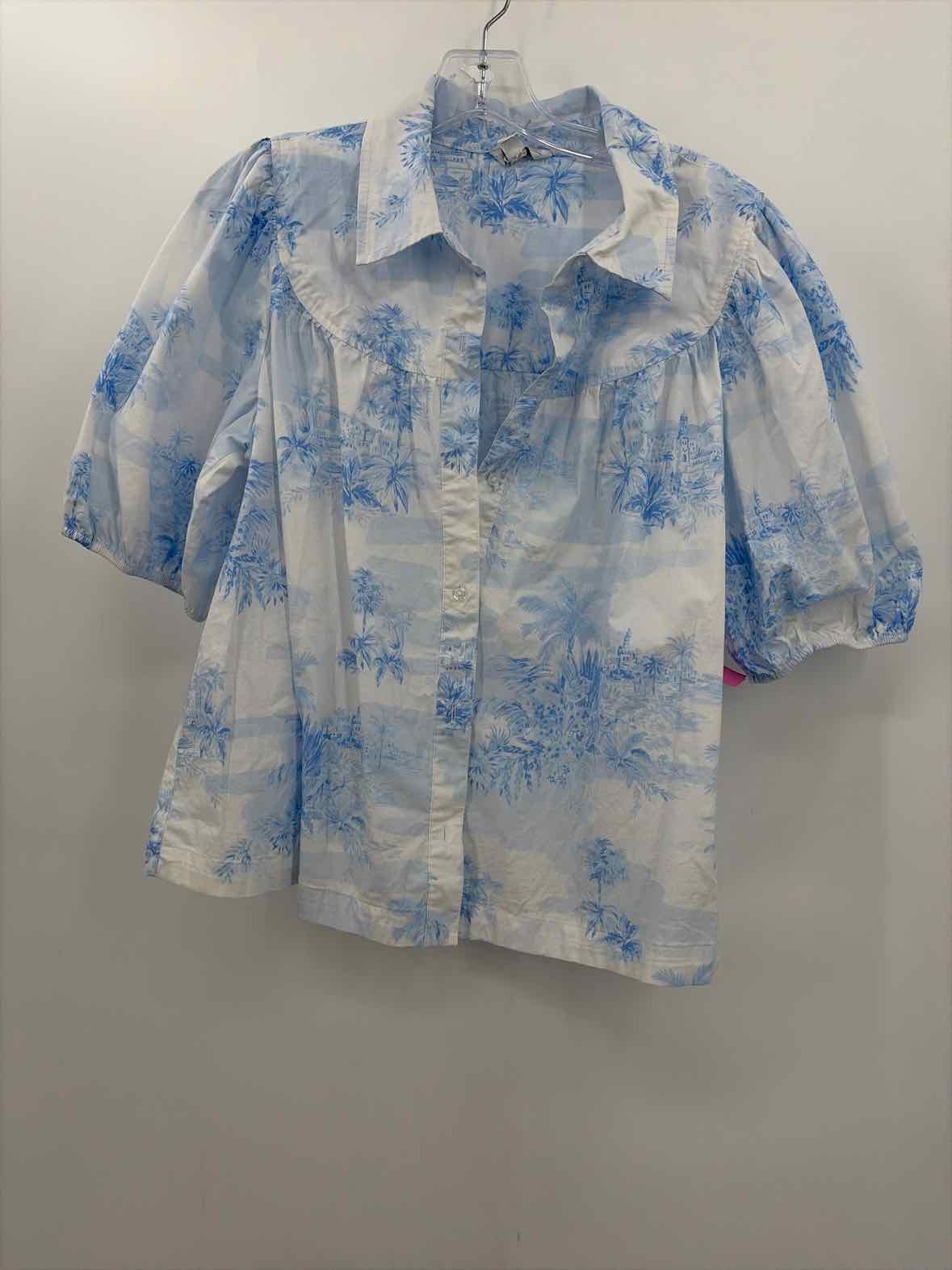 Pre-Owned Crown & Ivy Blue Size Large Button Down