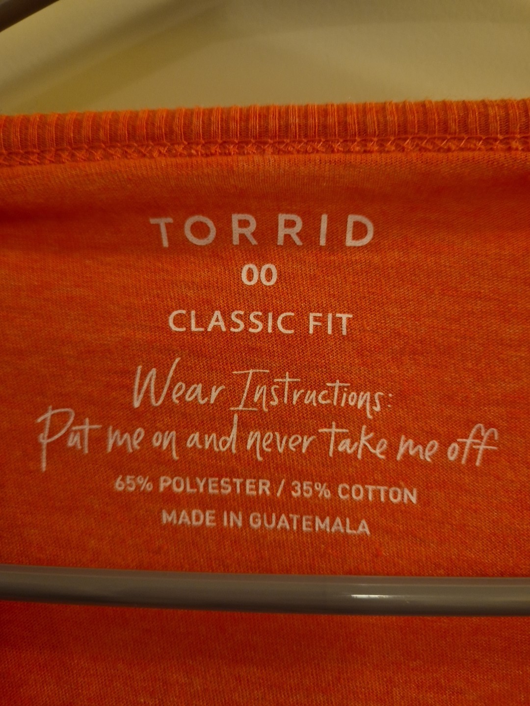 Torrid 00 Heather Orange Peach Classic Fit Long Sleeve Shirt Explore More