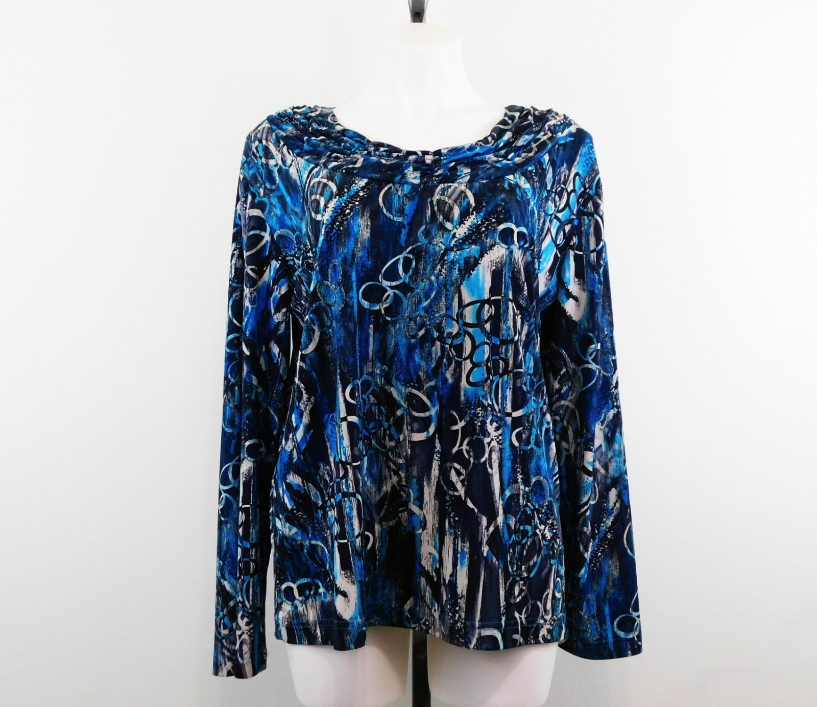 Southern Lady Women Shirt, Size M, Multi-color, 95% Polyester, 5% Spandex