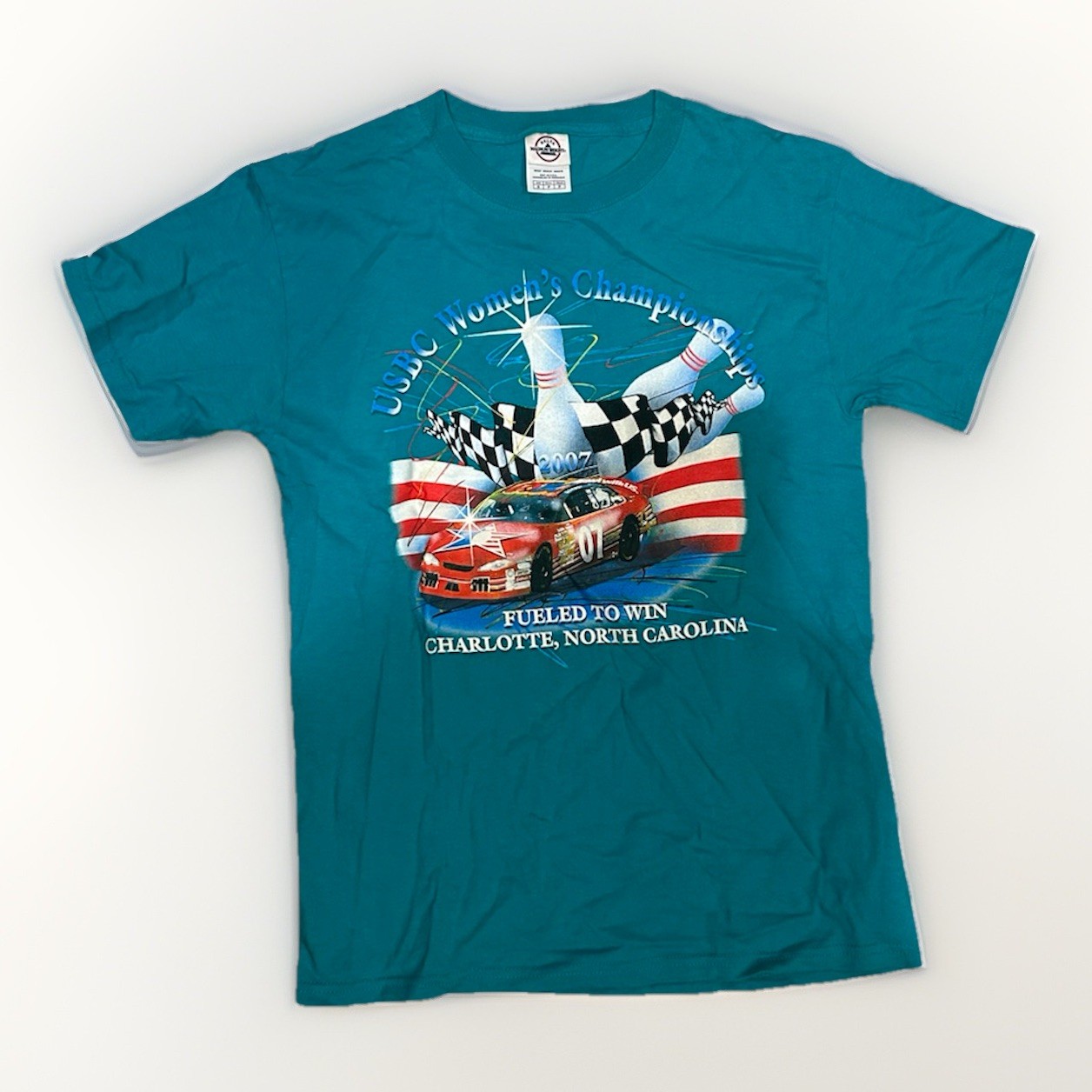 Vintage USBC Women Bowling Championship 2007 Blue T Shirt Small