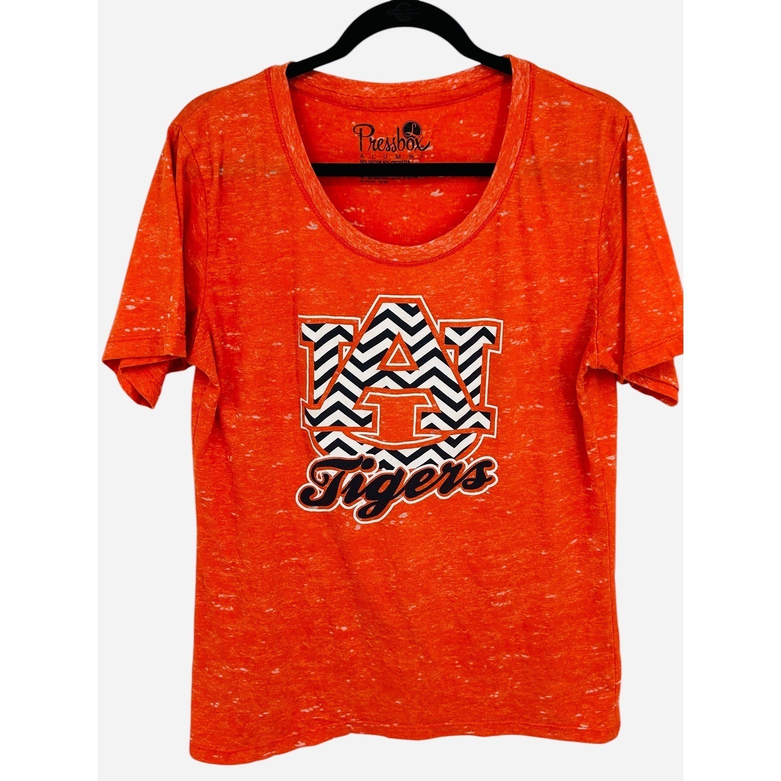 Pressbox Auburn Tigers Orange Heathered T Shirt Women’s Size Large