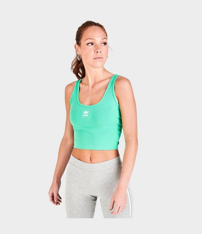 Adidas Originals Crop Tank Hi-Res Green NWT Size Large