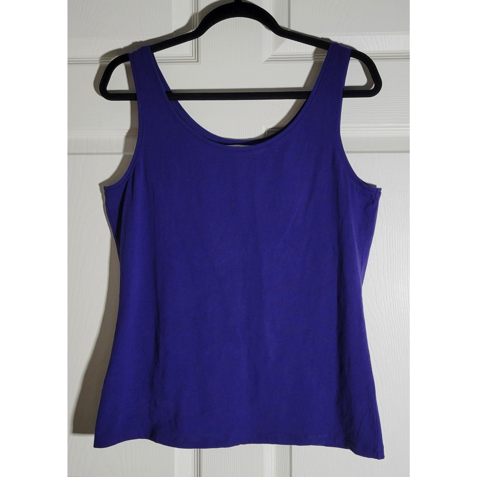 ZOZO Womens Tank Top 95% Cotton 5% Spandex Large Purple