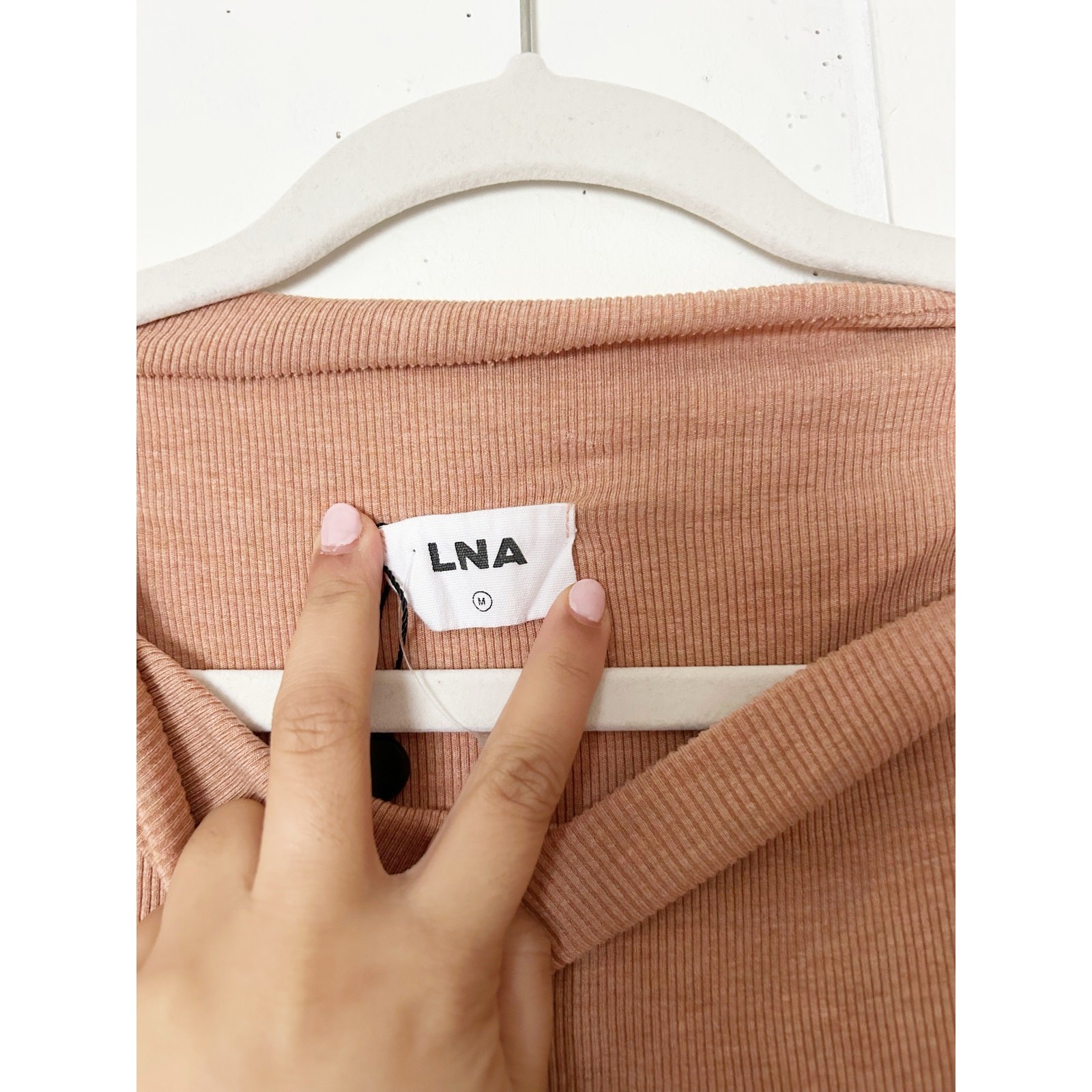 neutral/tan asymmetrical top