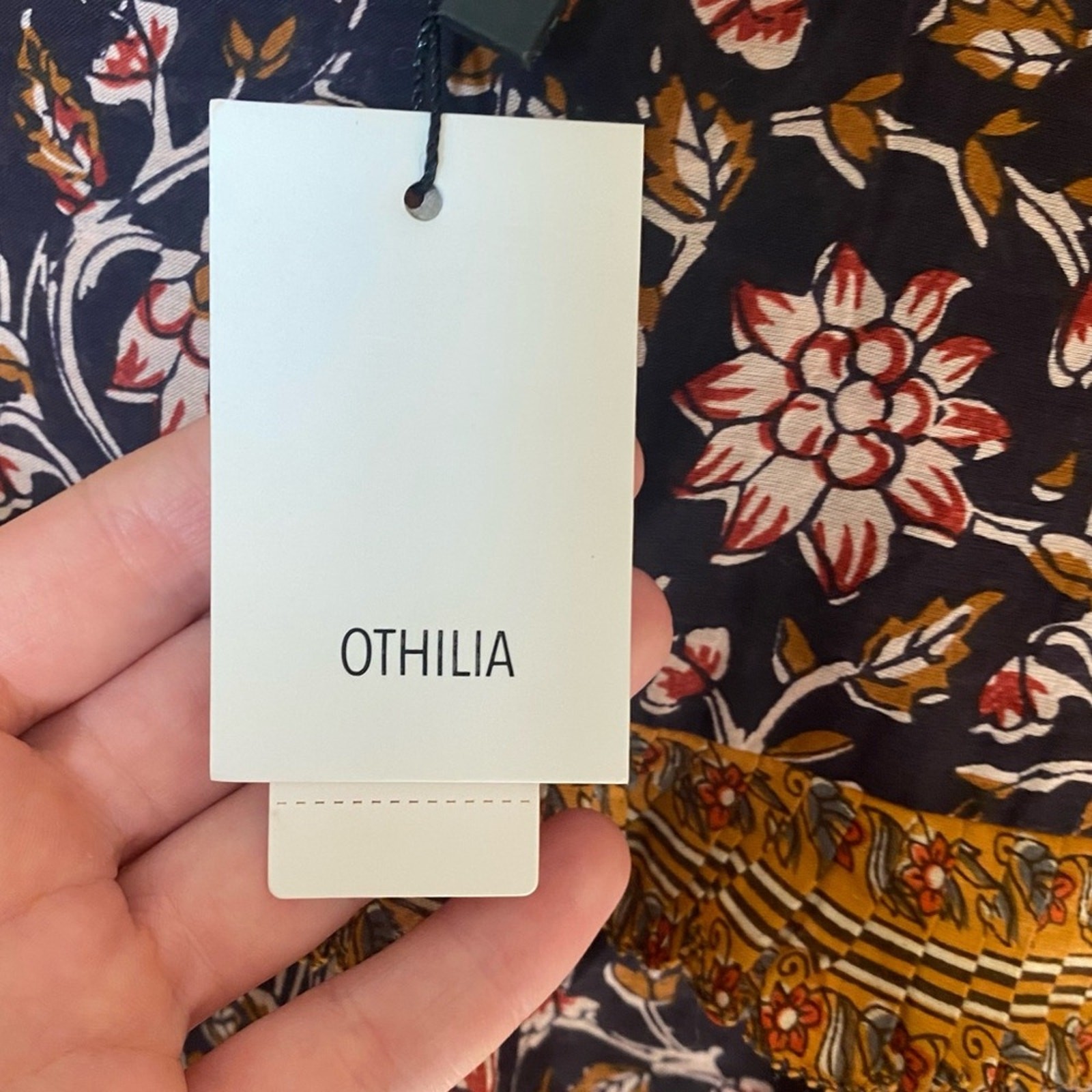 NWT Anthropologie Othilia Sera Ruffled Blouse Womens Top Neutral Multi Medium