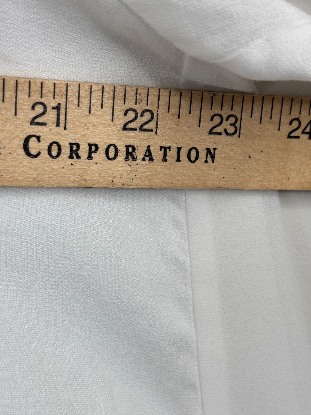 FRNCH Paris White Oversized Tunic L Button Down Long Sleeve High Low Minimalist