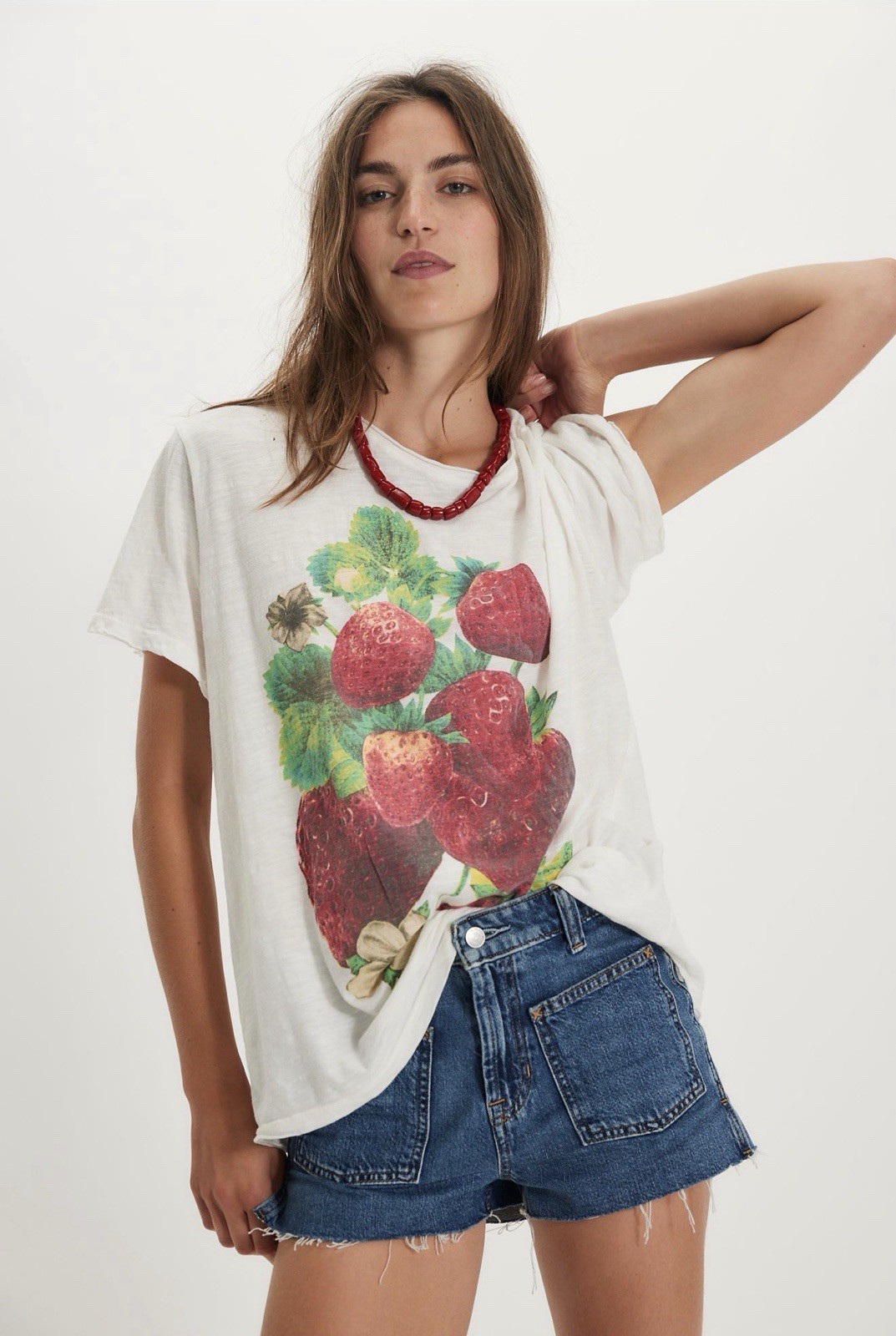 SOLD OUT NWT Magnolia Pearl Love Supply Co Strawberry Blooms Tee