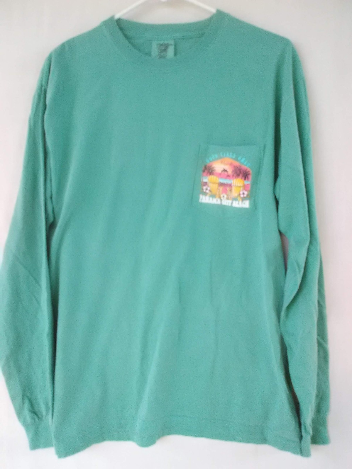 Panama City Beach PCB FL USA Souvenir Gift Long Sleeve T-shirt Top Medium New