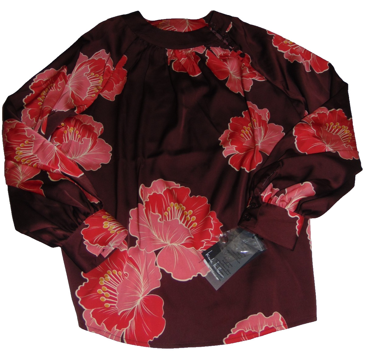~NWT Women’s NICOLE MILLER Flower Top! Size L Super Cute FS:)~