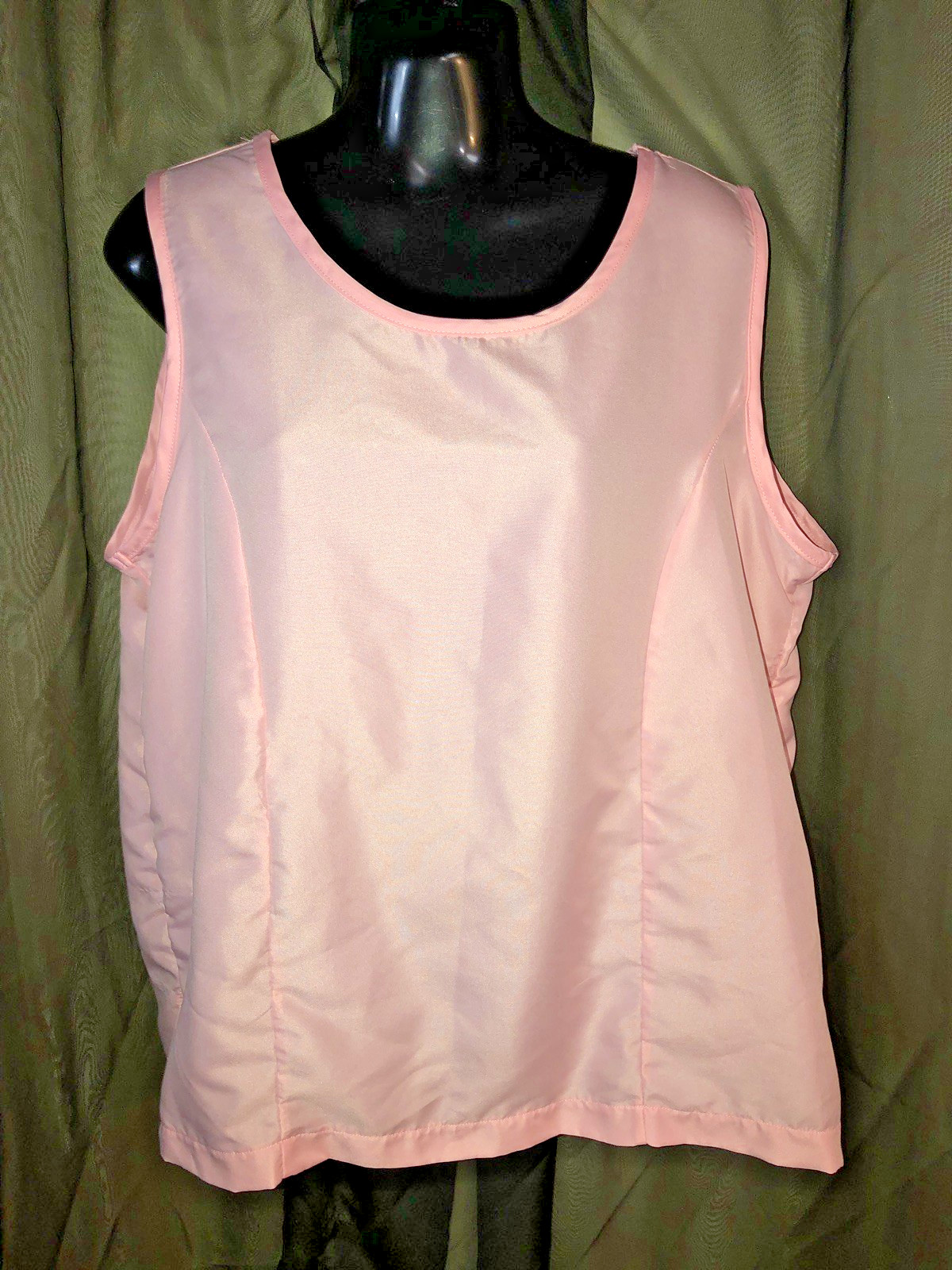 SALON STUDIO Sleeveless PINK Blouse Top Women’s Size LARGE