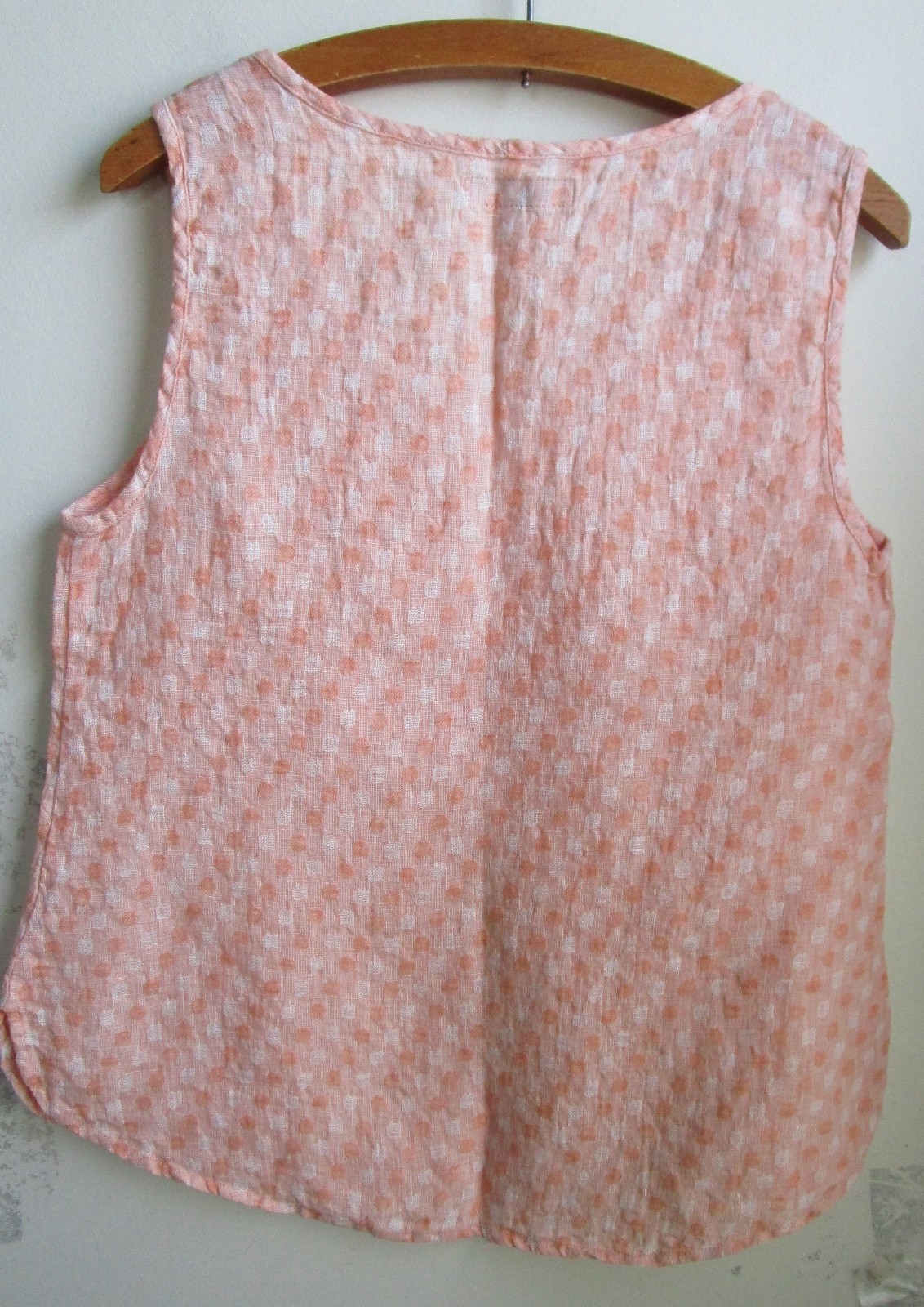 FLAX Designs LINEN Select TANK S & M & L NWT MELON DOT