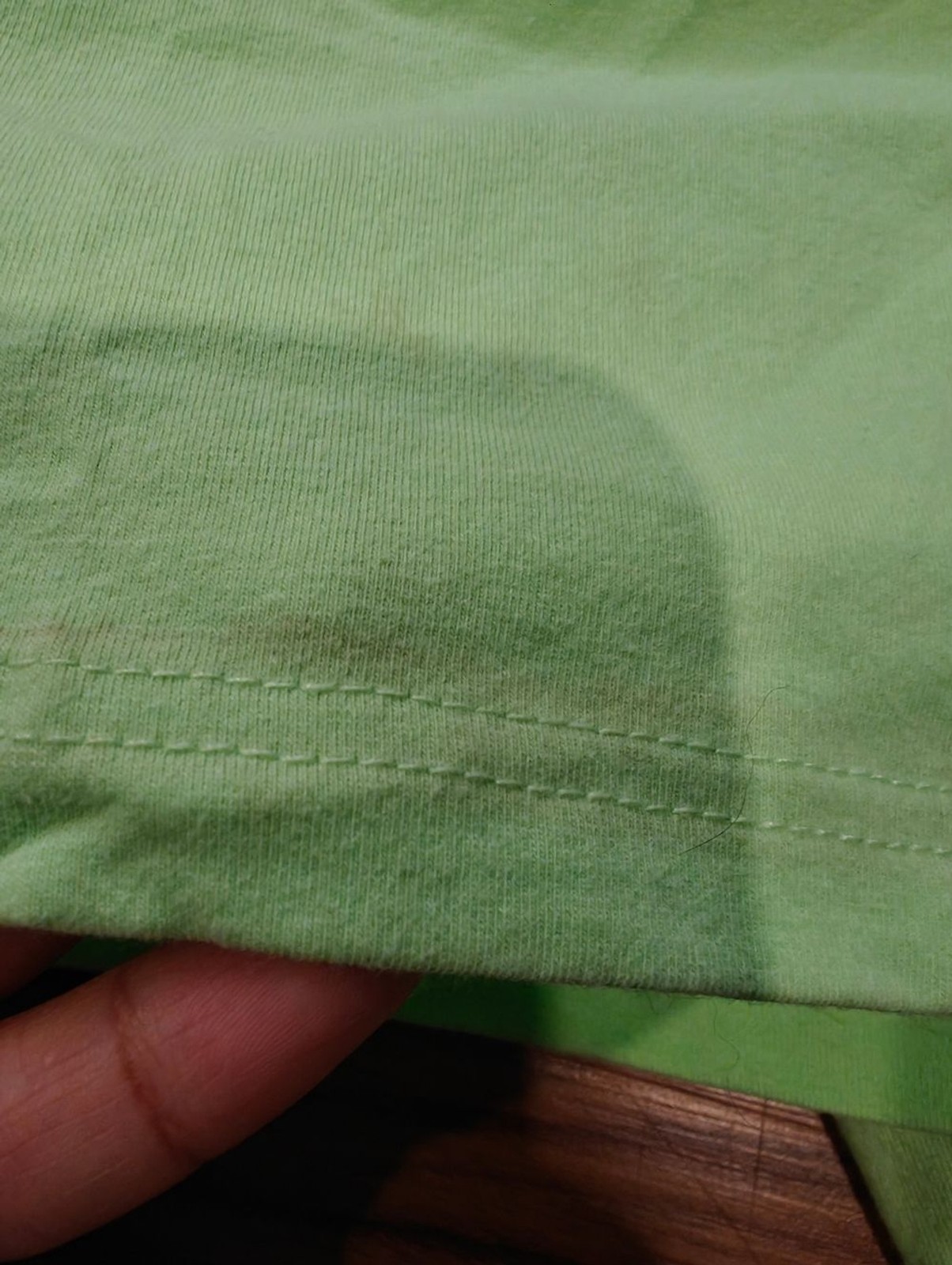 Basic Editions Light Green V-Neck Tee