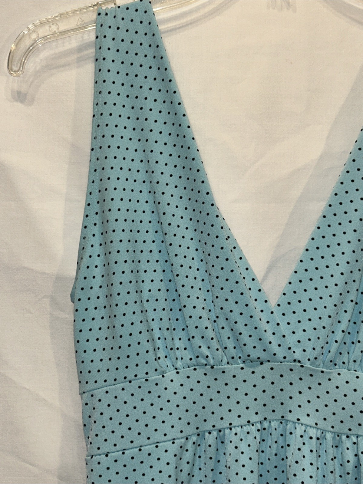 Y2K Body Central Size Medium Baby Doll Tank Top USA Made Polka Dot VTG Coquette