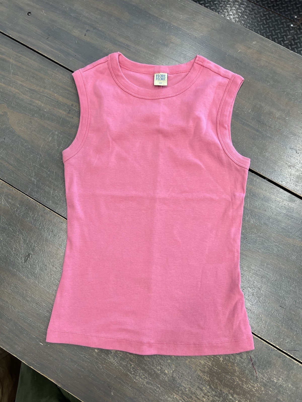 Flore Flore Esme Tank Top Bubblegum Pink Extra Small EUC