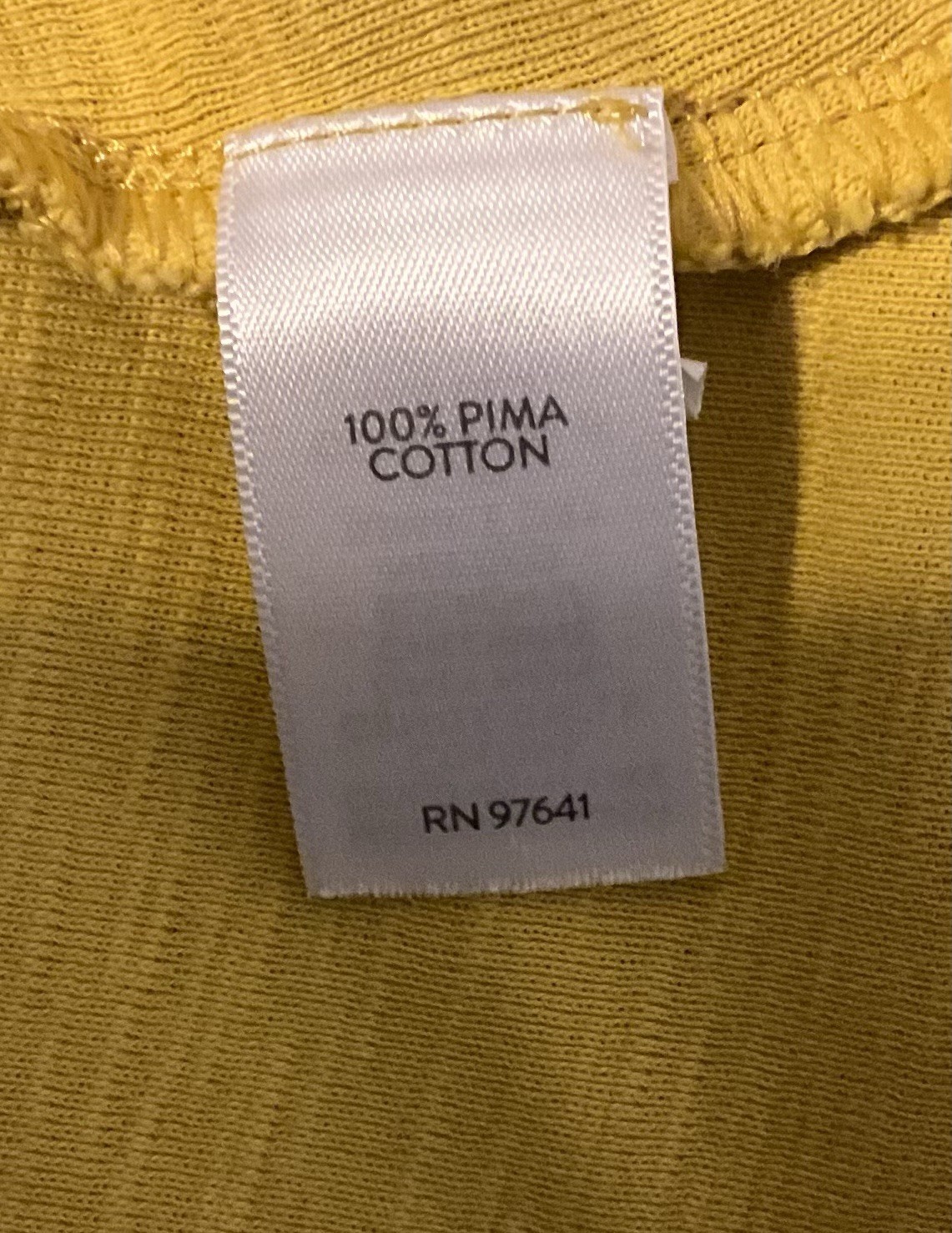 J. Jill Pima Seamed Elbow Sleeve Tunic Sz Lg Yellow Easy Care EUC