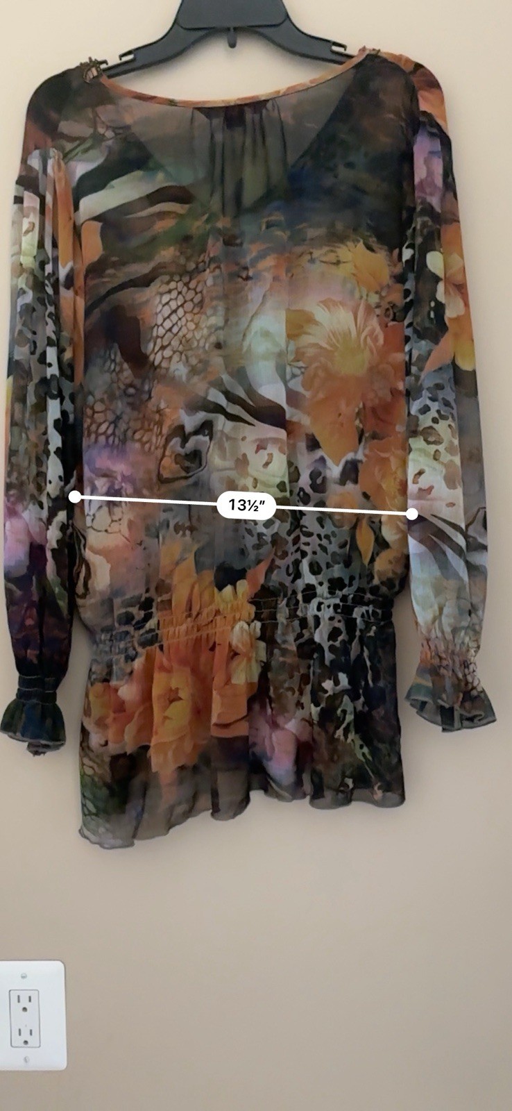 Mushka by Sienna Rose Women’s Top Size XL Multicolor Floral & Animal Print