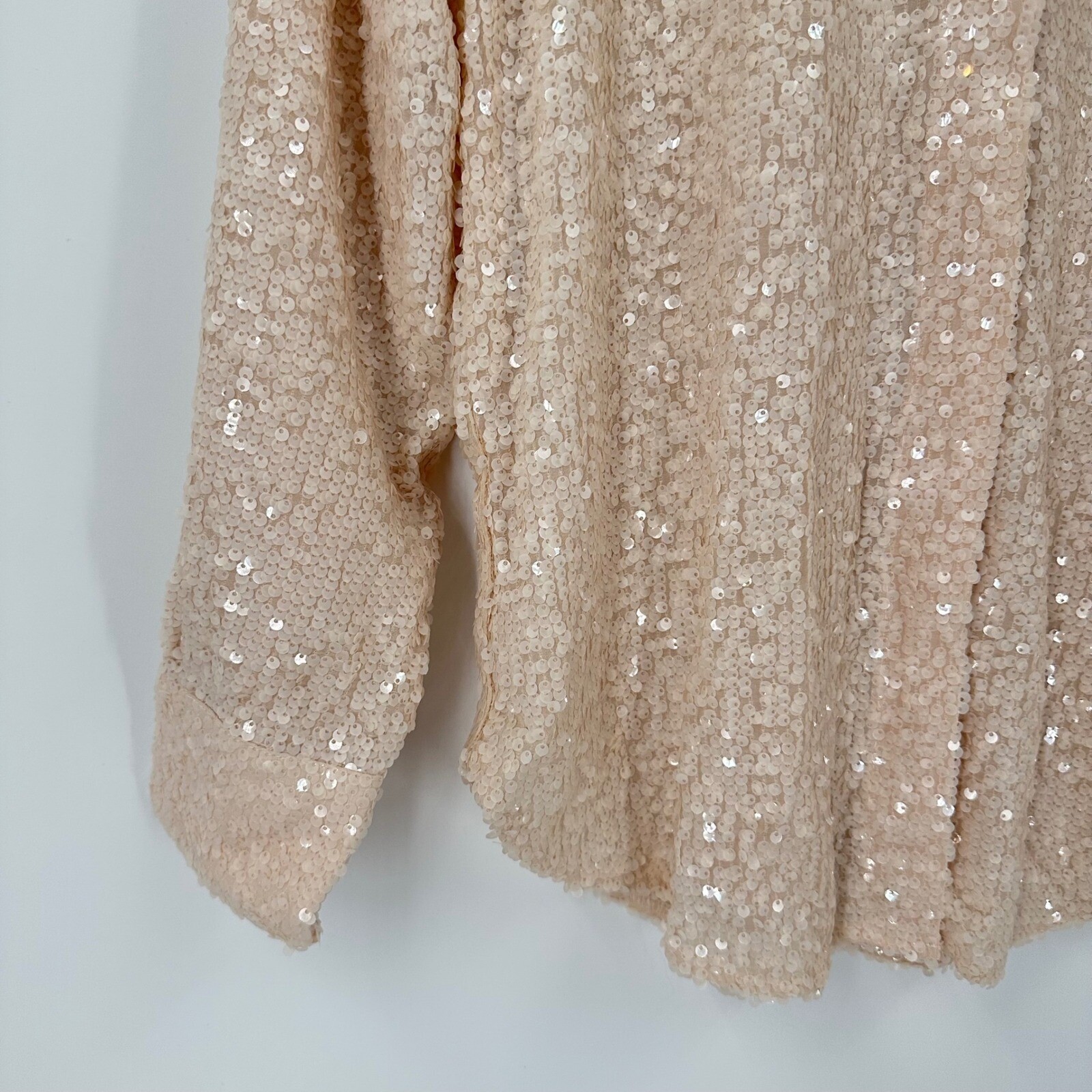 New J.Crew Collection Sequin Classic Top 2 Long Sleeve Button Down Shirt BV869