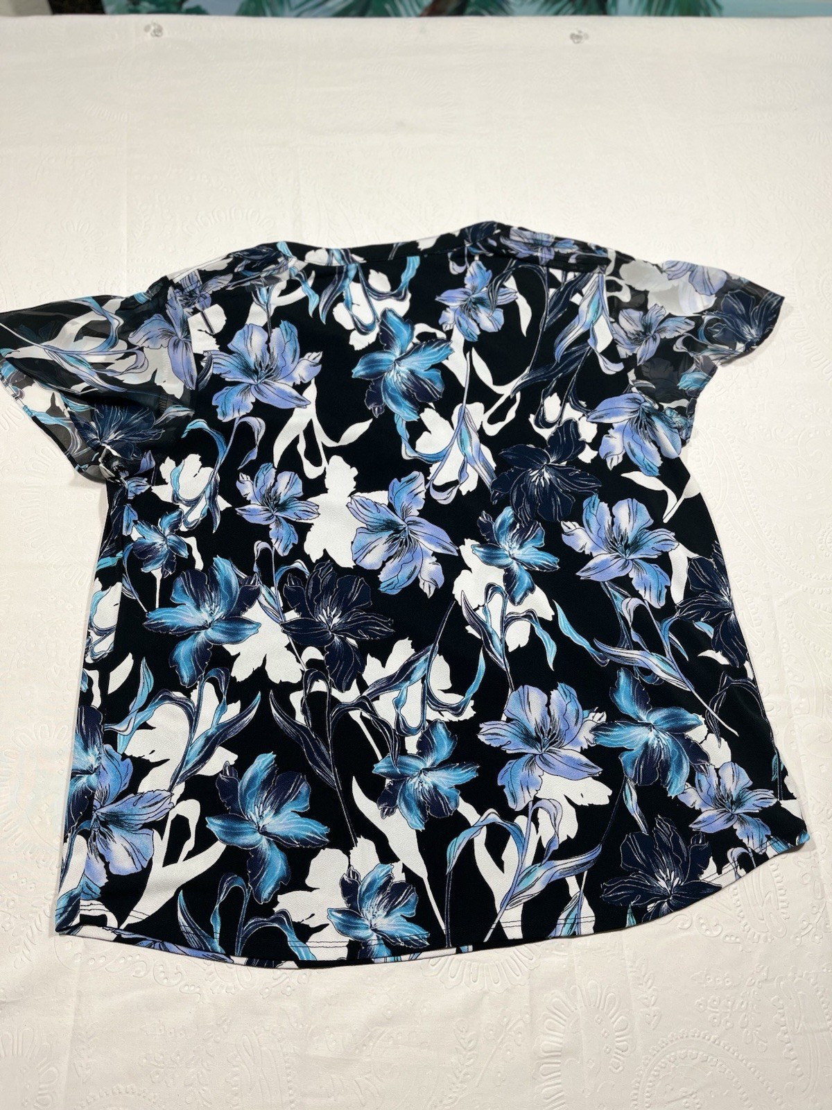 Roz & Ali Women’s Floral Blouse Size XL