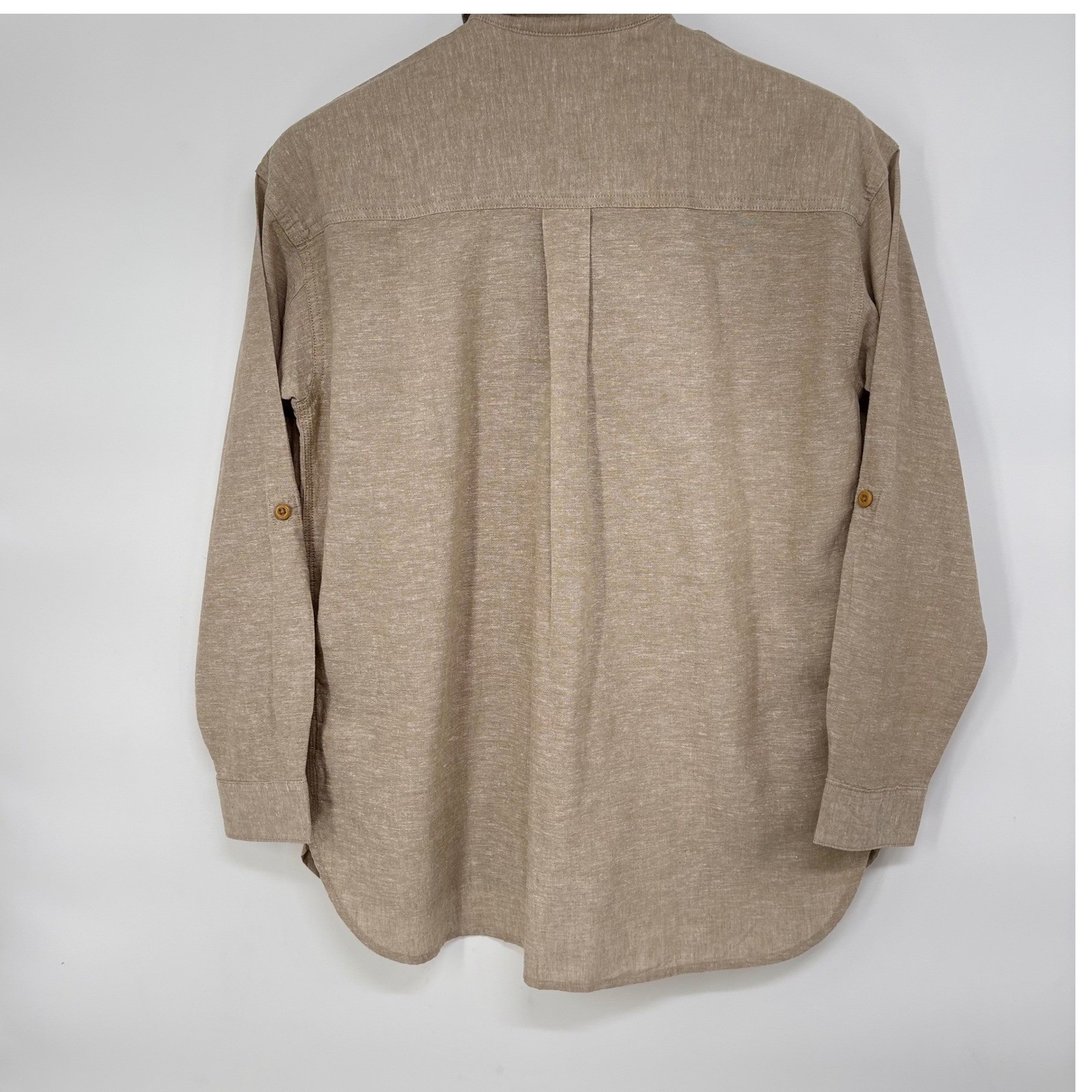Duluth Oversized Artisan Hemp Organic Cotton Button Up Top Pockets Minimal