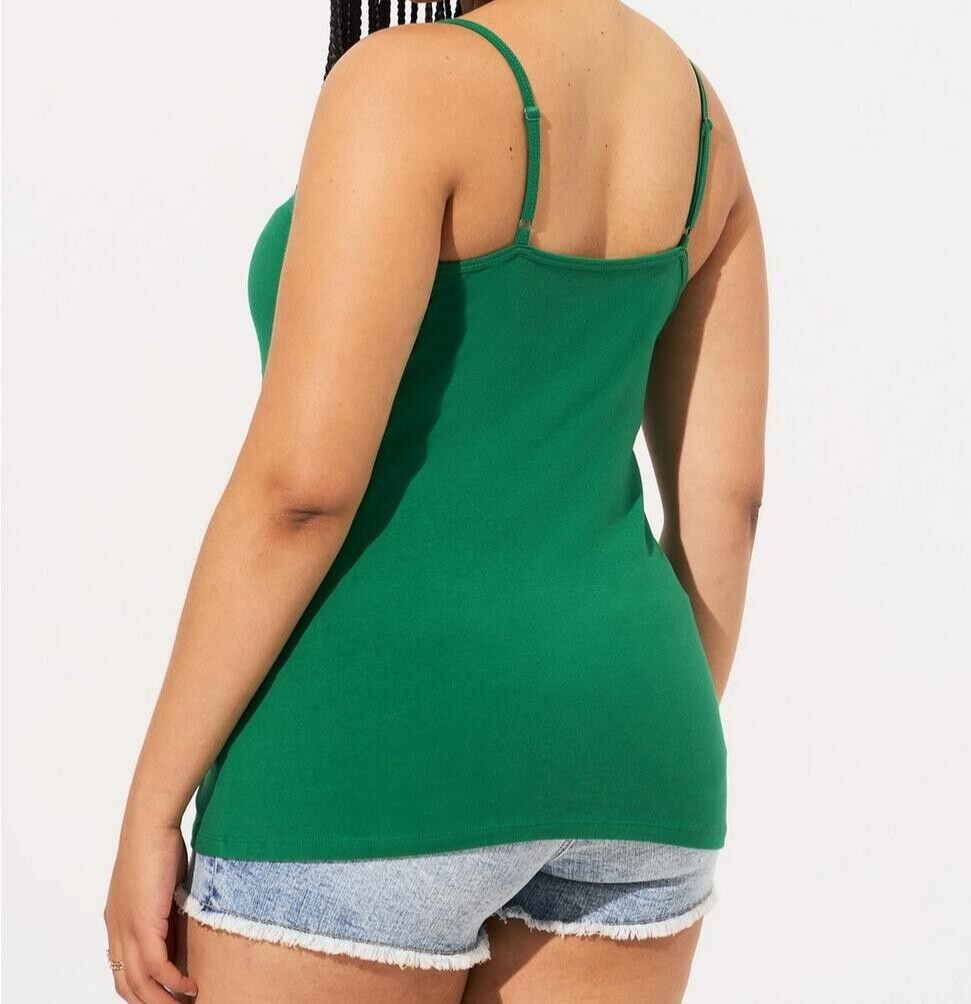 Torrid Sleeveless Scoop Foxy Cami Green 00 M L 10 #G60433