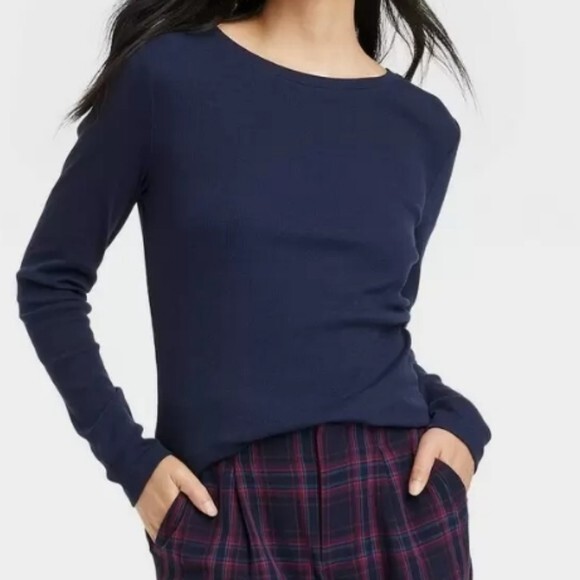 A New Day Long Sleeve Tee XXL -Target Navy Blue