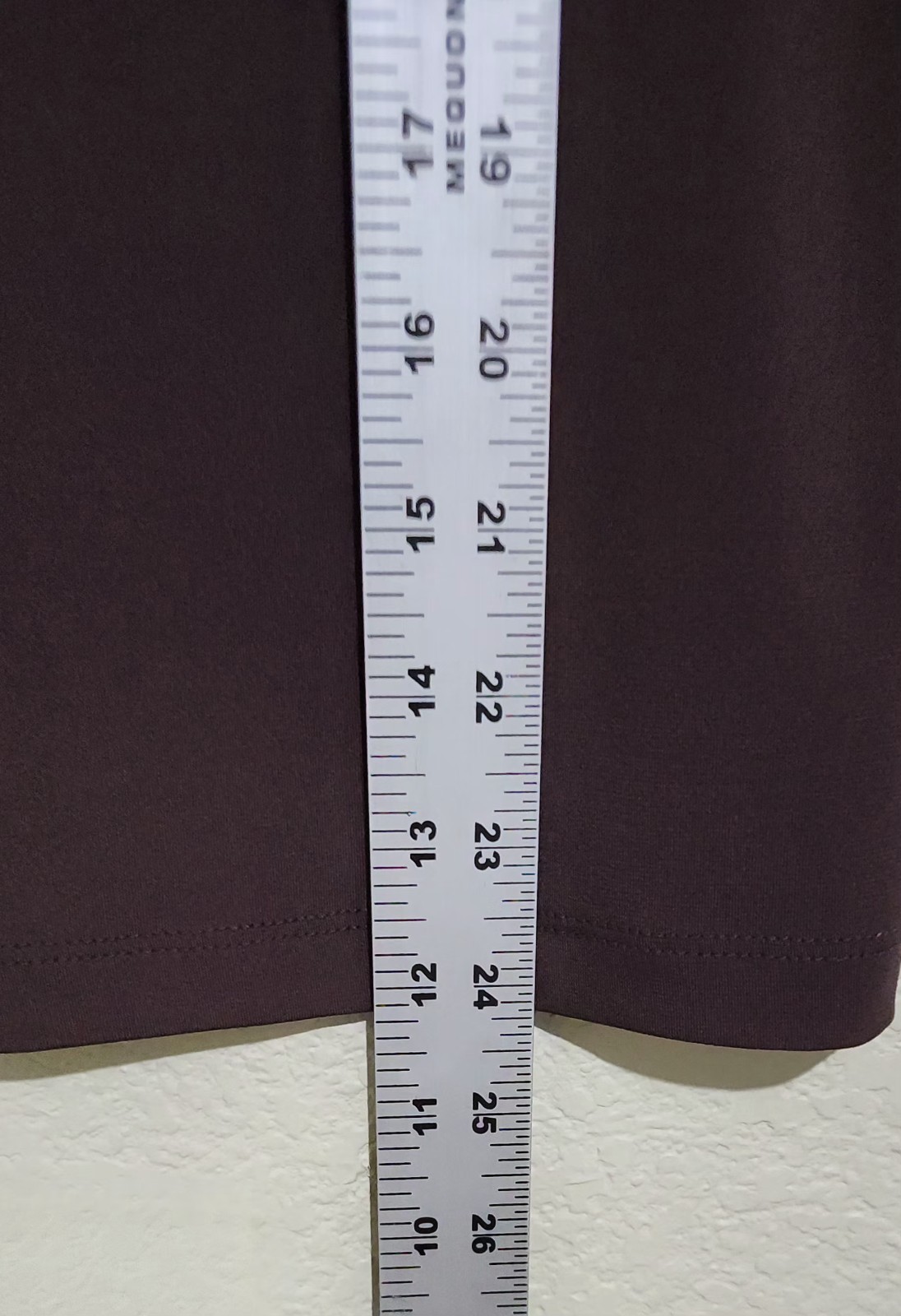 Liz Claiborne Womens Brown V Neck 3/4 Sleeve Top Size Small