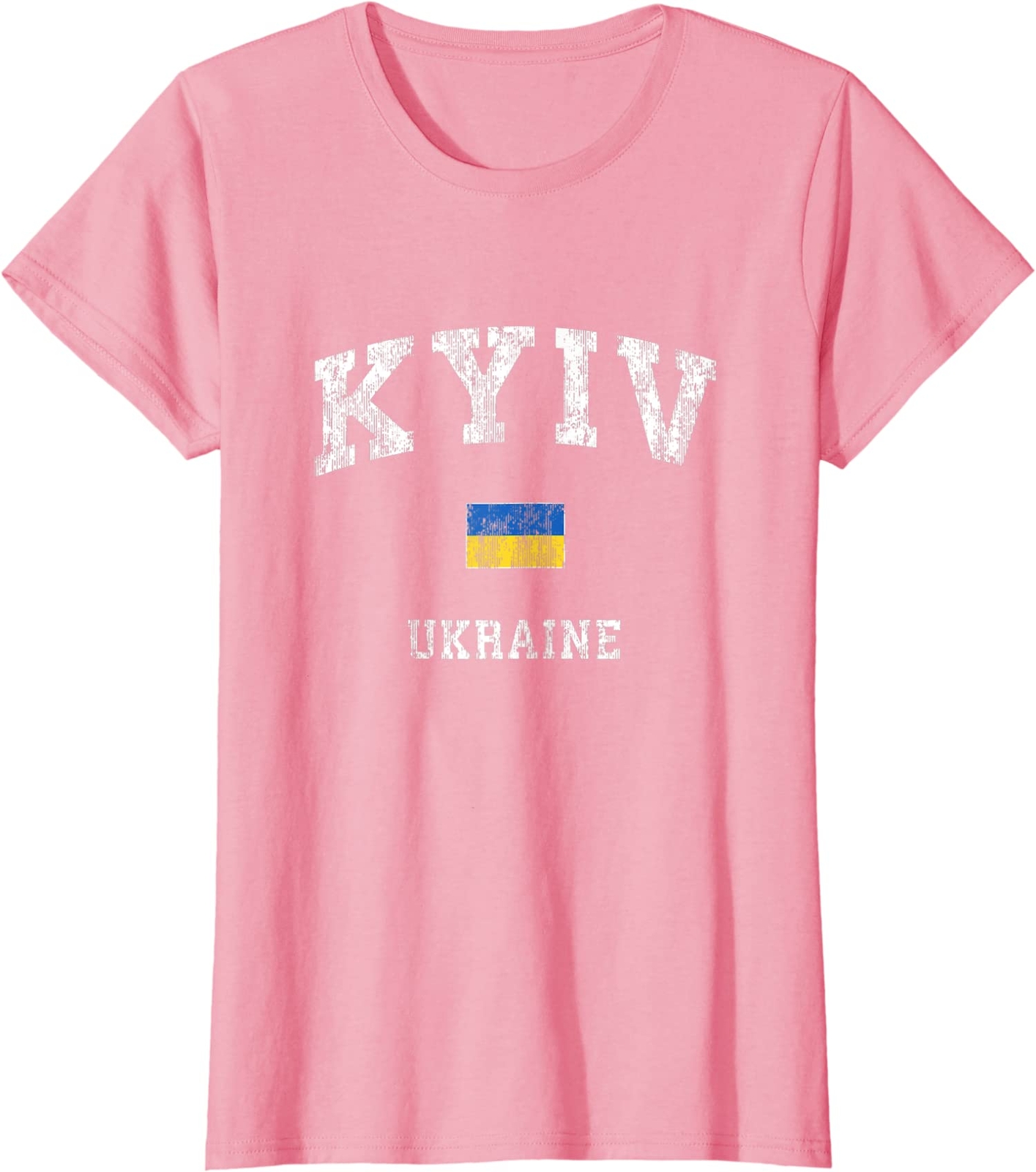 Kiev Ukraine Vintage Athletic Sports Design Classic Ladies’ Crewneck T-Shirt