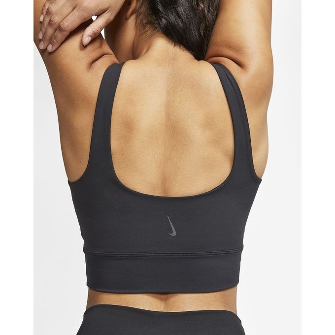 AUTHENTIC NIKE WOMEN YOGA LUXE CROPPED NOVELTY TANK TOP CV0576-010 Size Large L