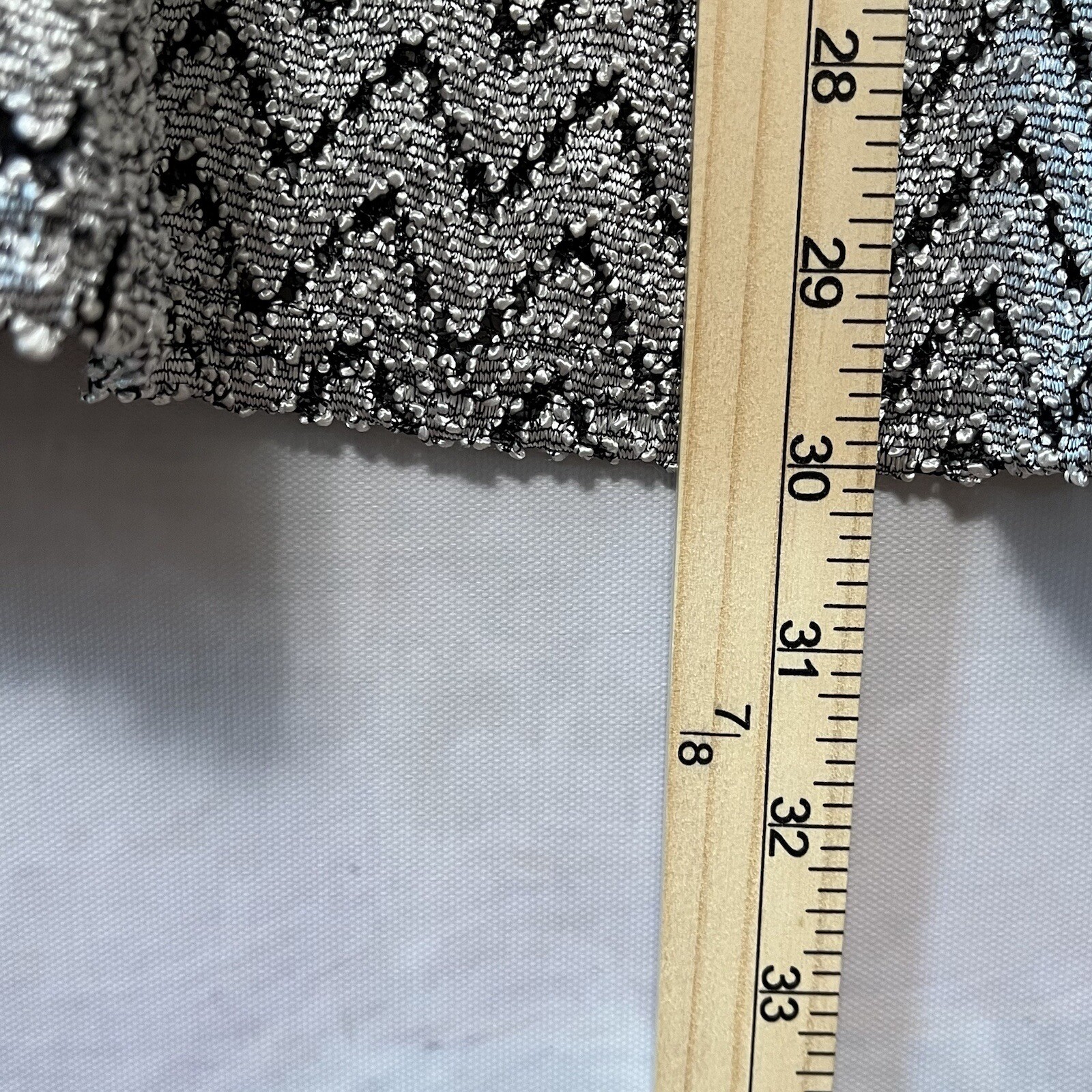 Vtg DIVINE Tunic Top Metallic Silver Chevron Cut-Out Design Disco Flowy Size 3XL